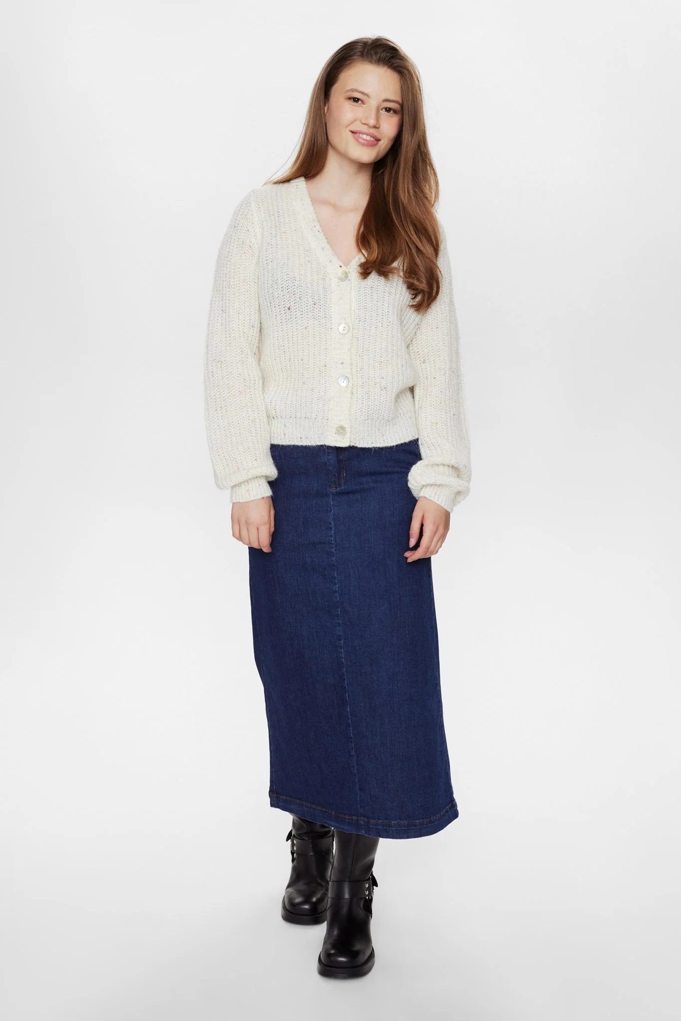 NUMILANI CARDIGAN - Cloud Dancer - Image 3