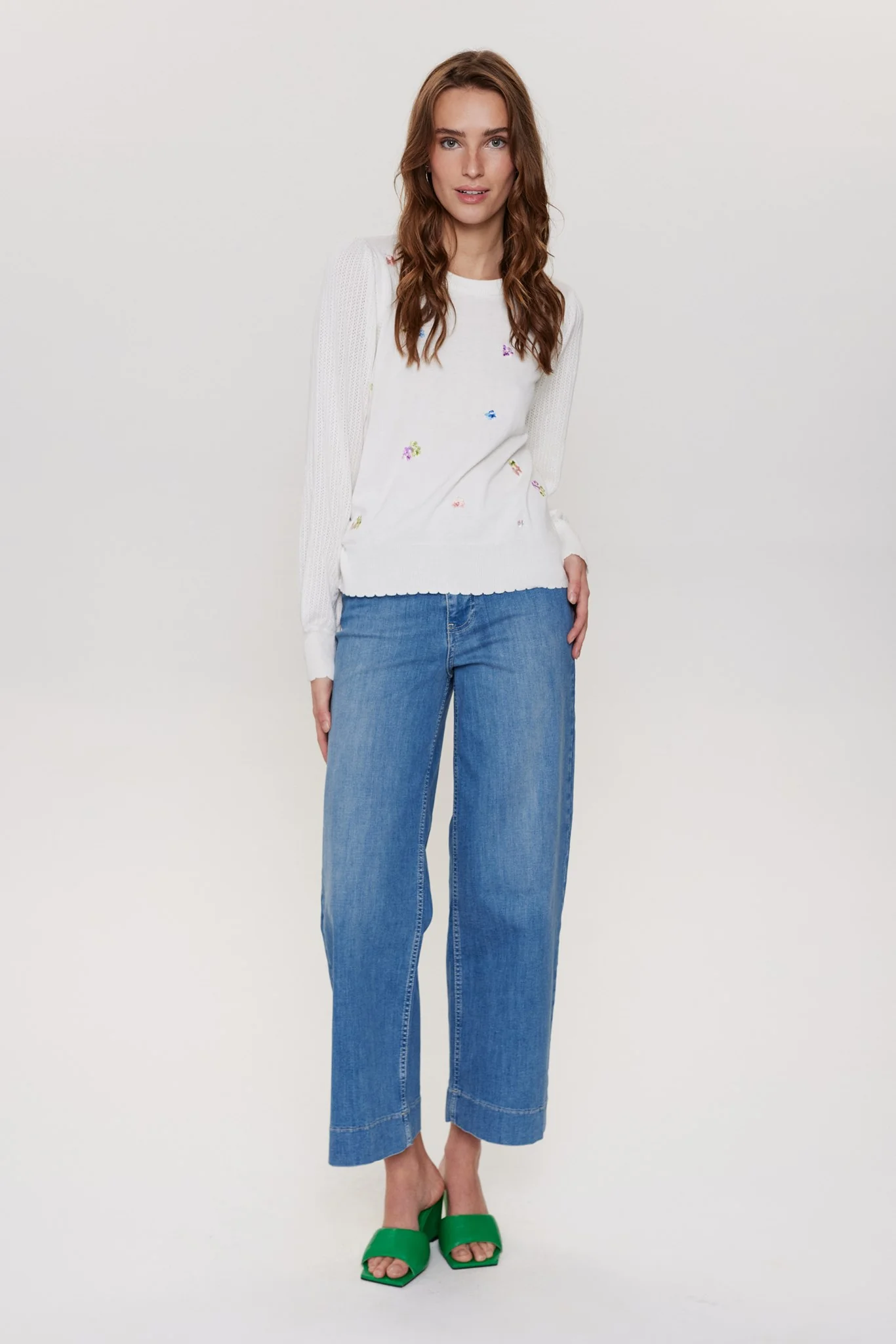 NUMILENA LS PULLOVER - Cloud Dancer - Image 3