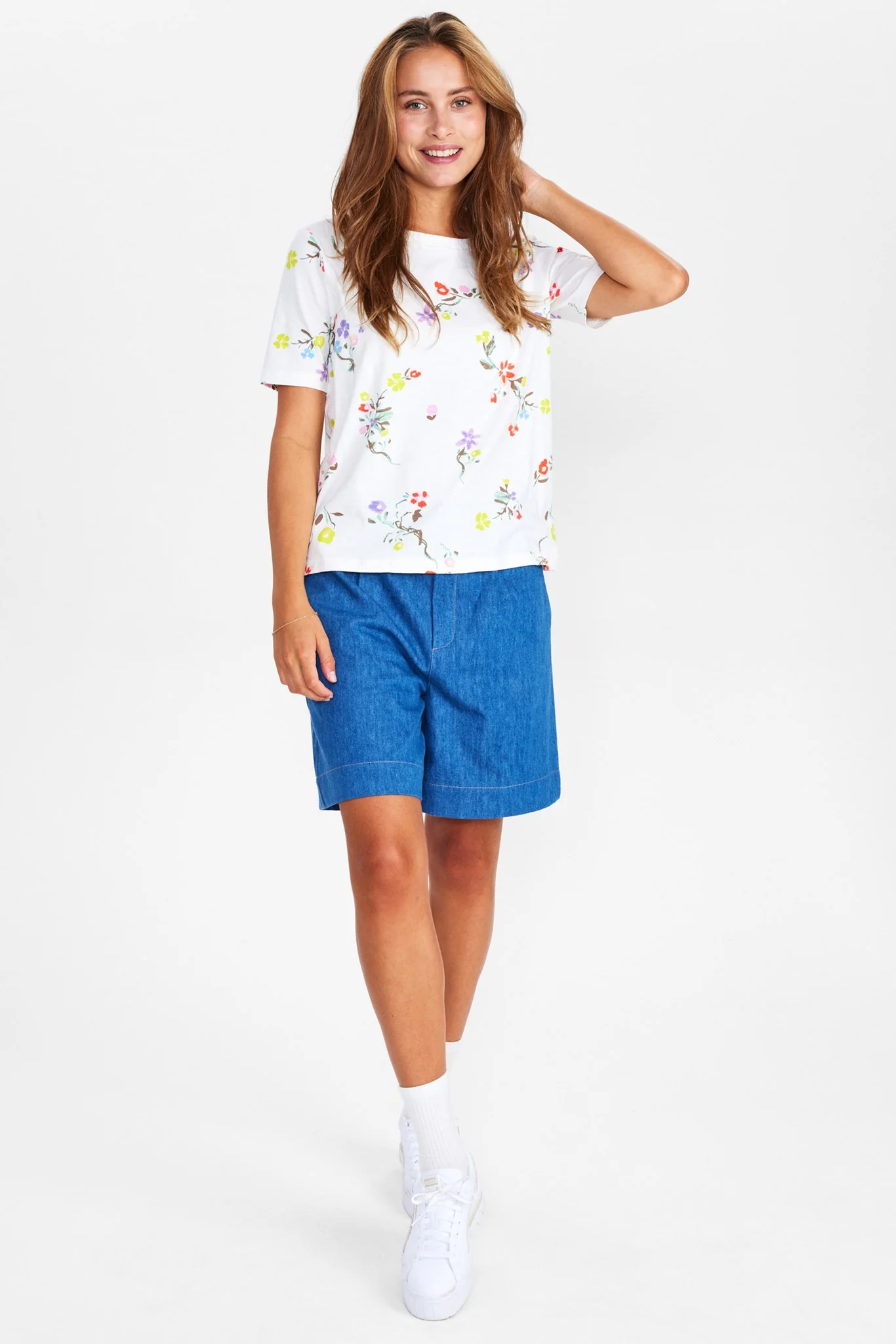 NUMILLA TEE - GOTS - Cloud Dancer - Image 3