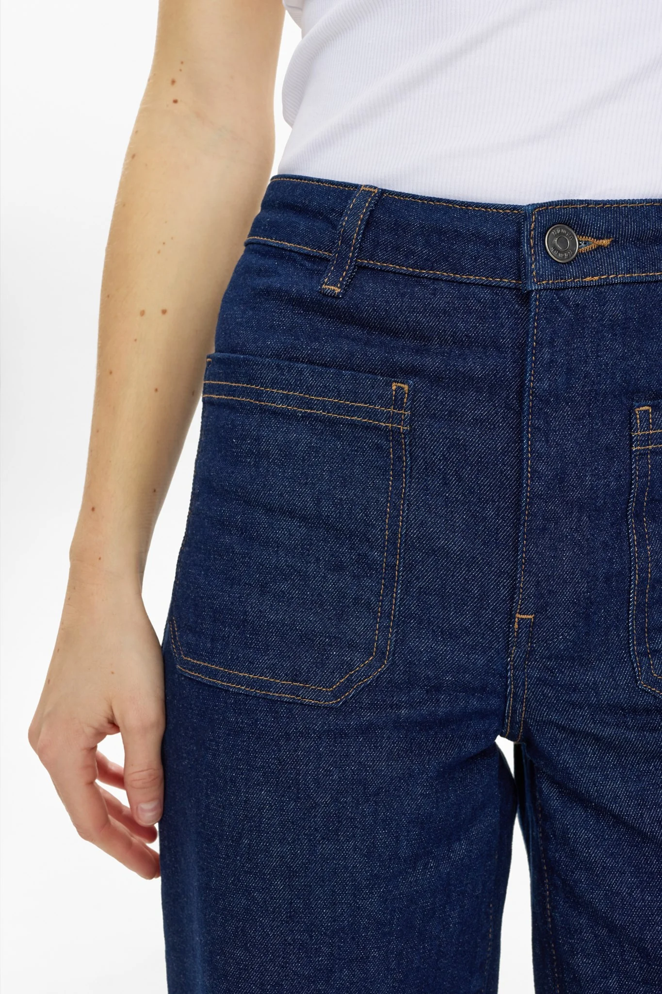 NUMILTON HR WIDE JEANS S3012 - Dark Blue Denim - Image 4