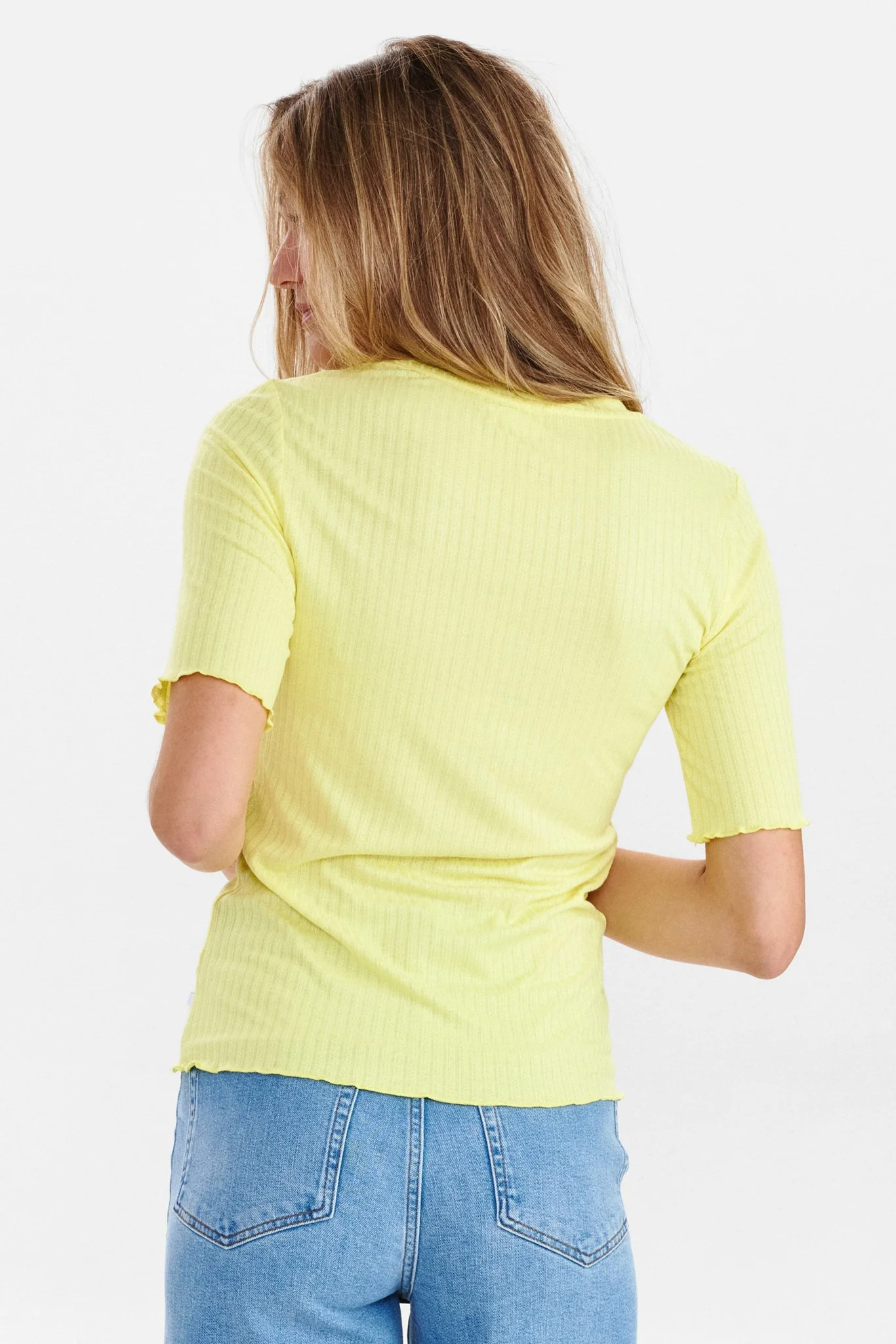 NUMINNIA SS BLOUSE - Lemon Drop - Image 2