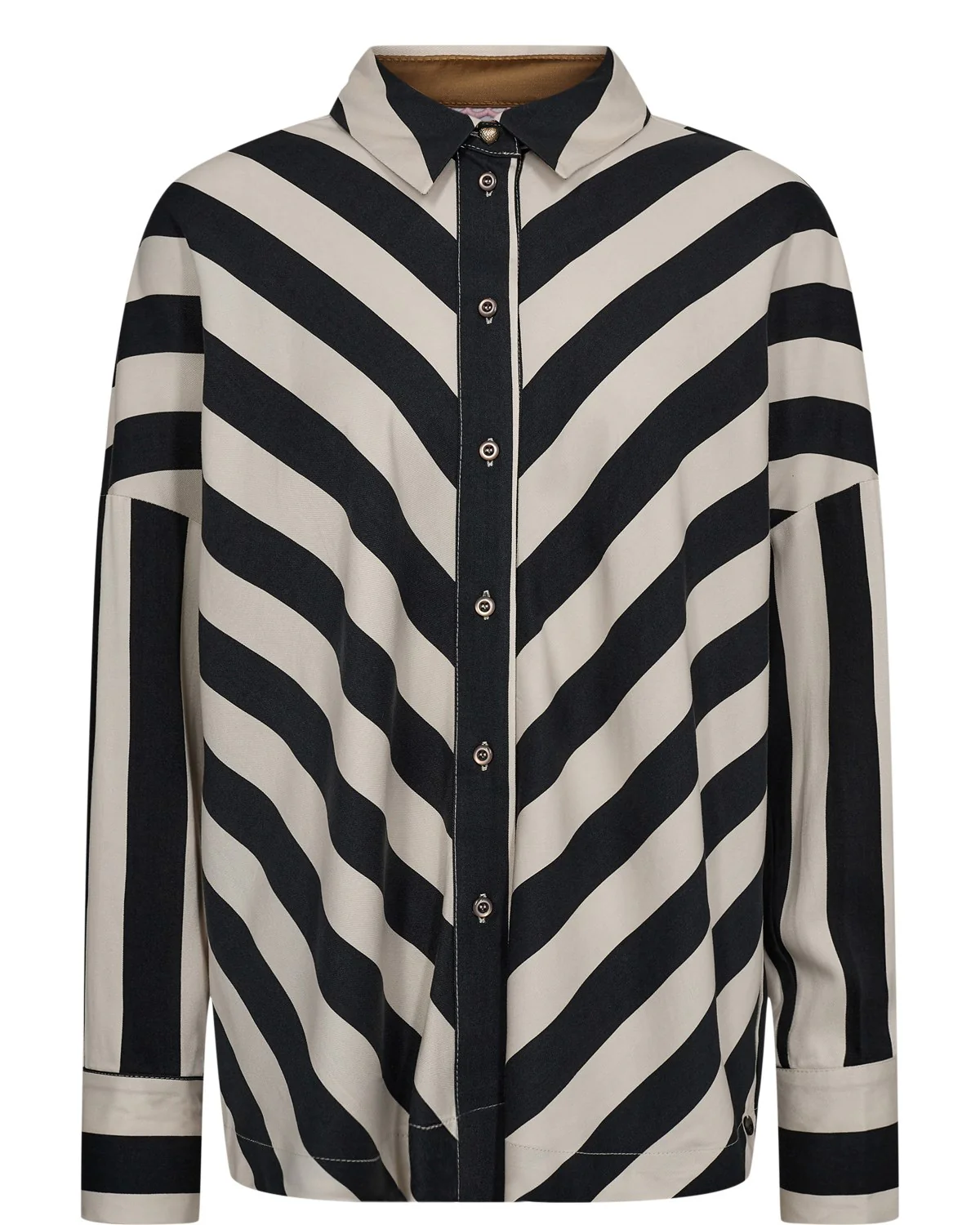 NUMINZU STRIPE SHIRT - Caviar - Image 6