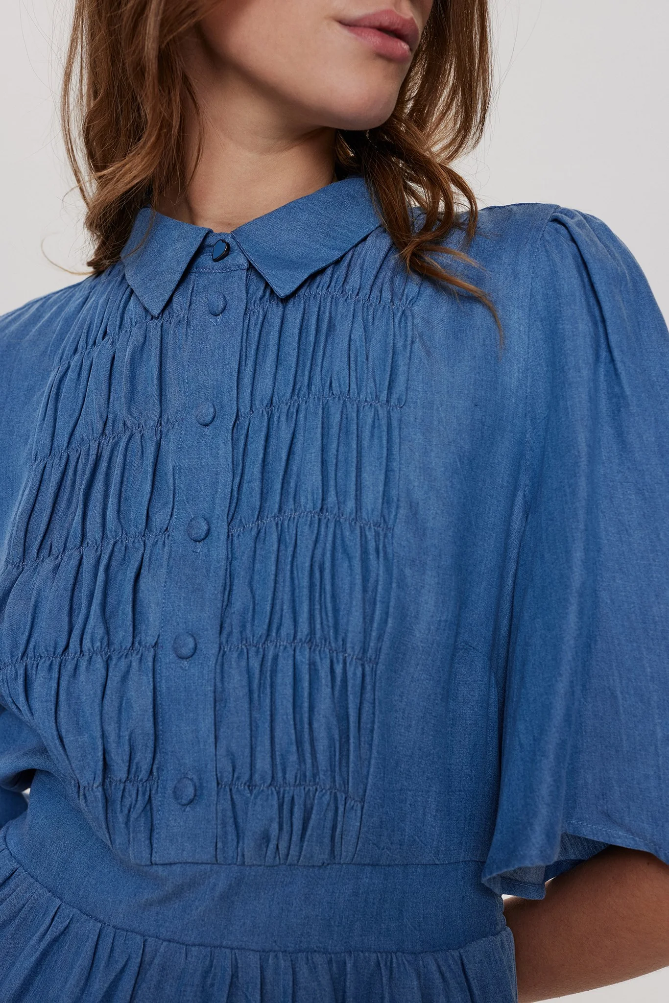 NUMIO DRESS - Light Blue Denim - Image 4