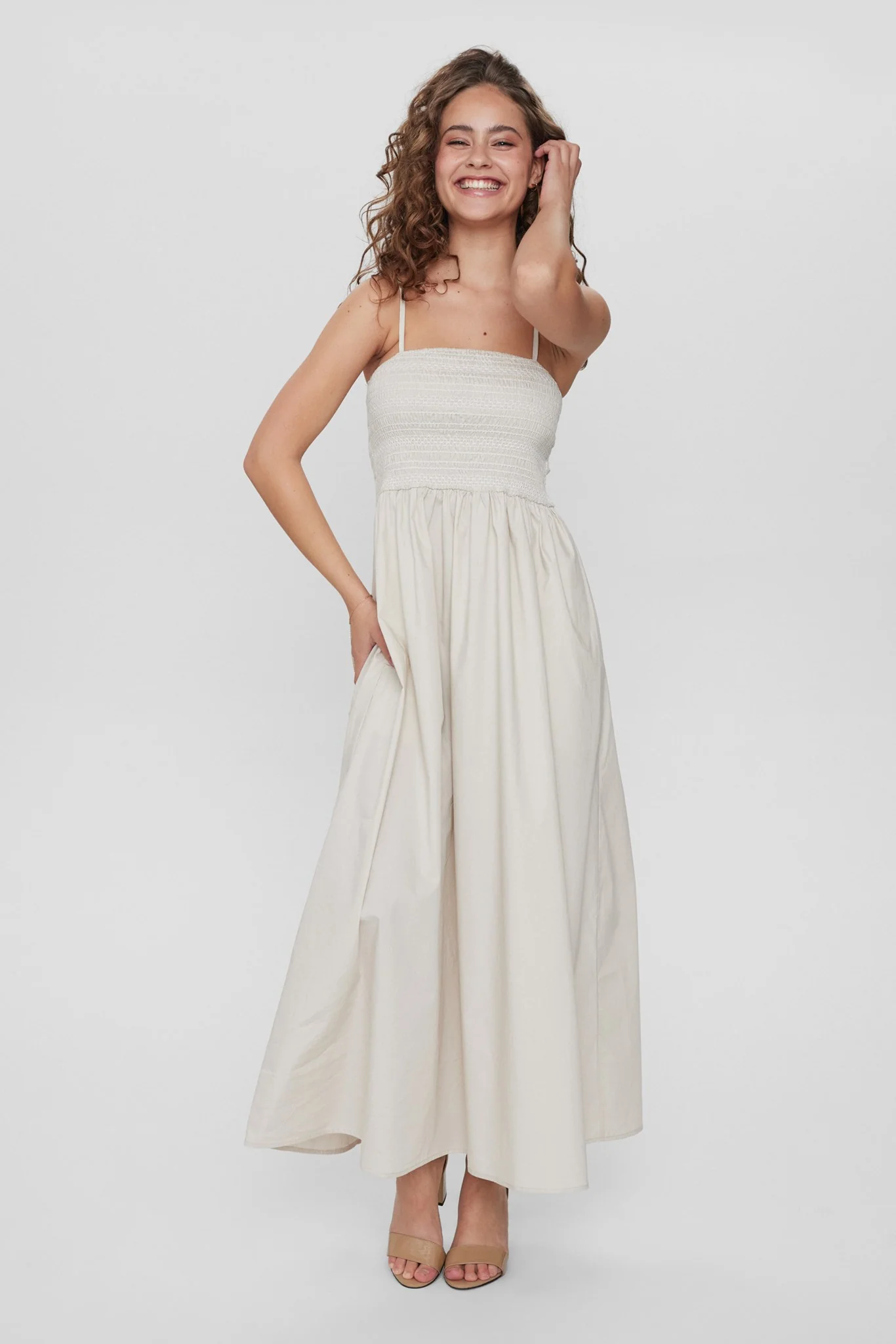 NUMIRAL STRAP DRESS - Grey Morn - Image 3