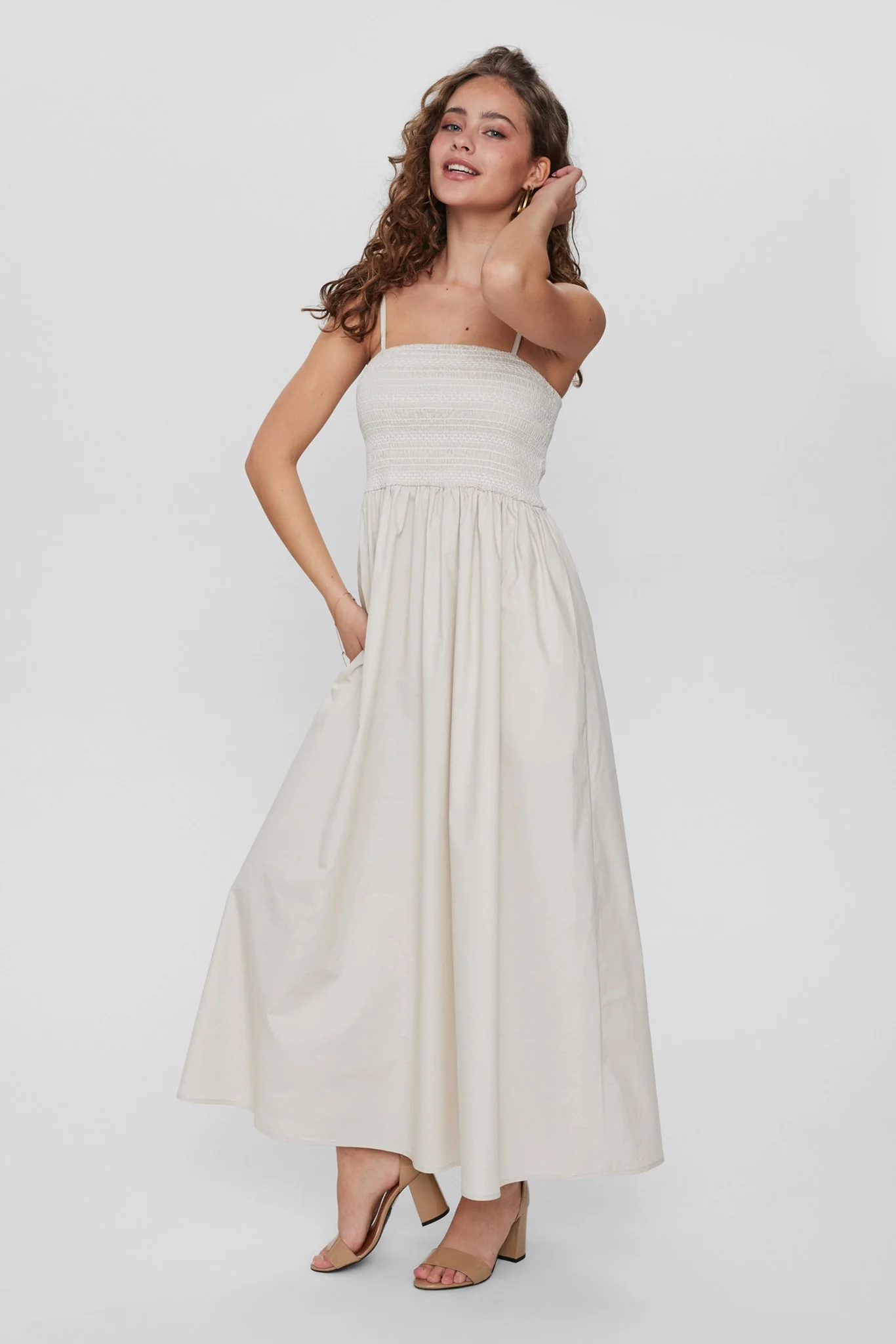 NUMIRAL STRAP DRESS - Grey Morn - Image 6