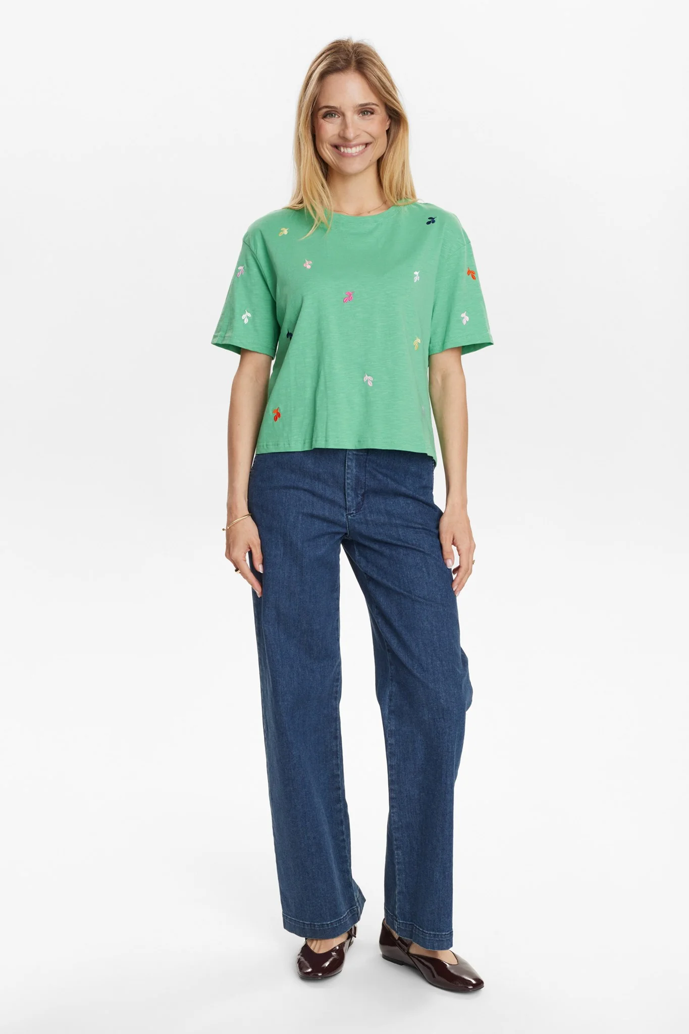 NUMIRELLO BOXY T-SHIRT - GOTS - Green Spruce - Image 3