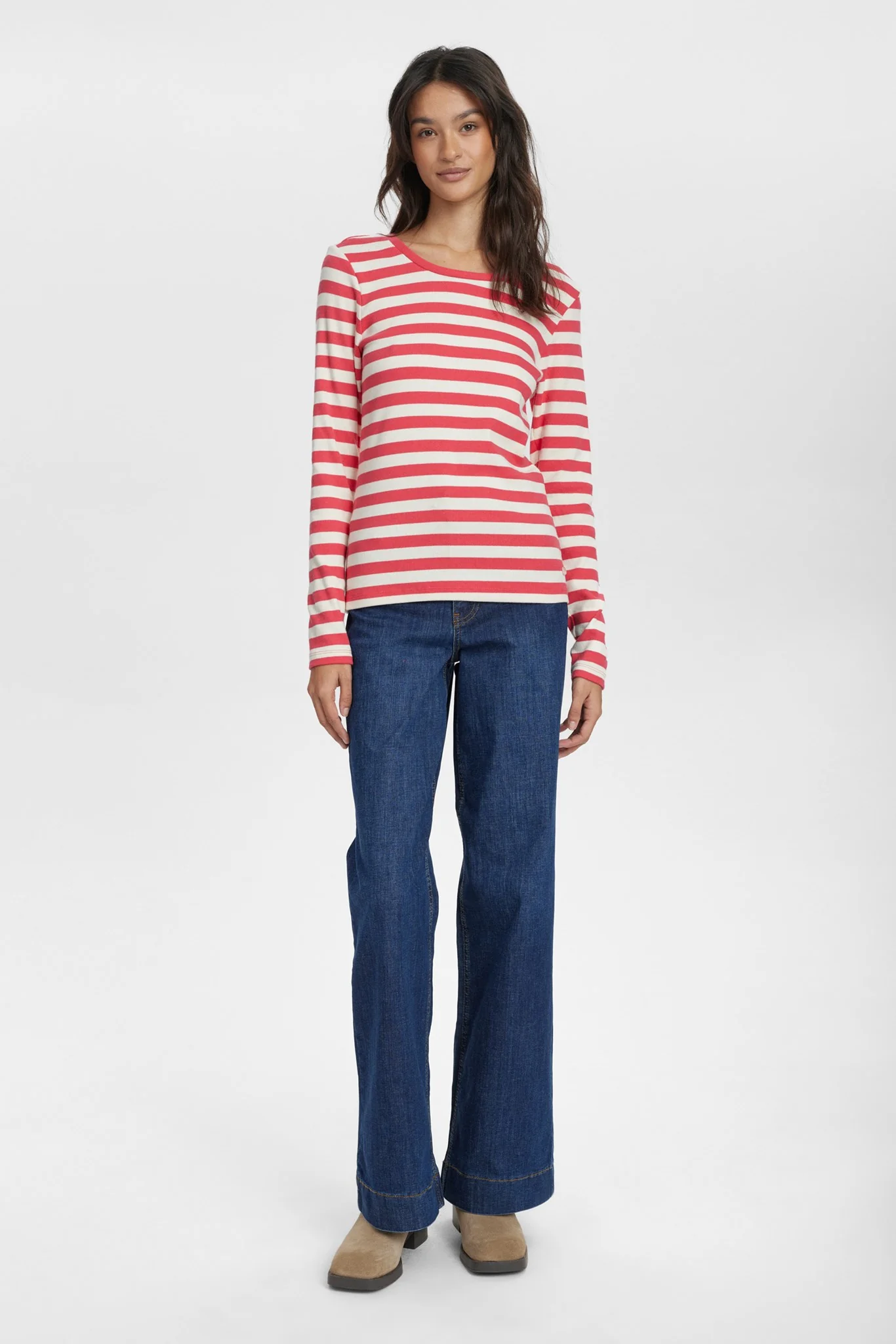 NUMIXIE LS T-SHIRT - GOTS - Geranium - Image 3