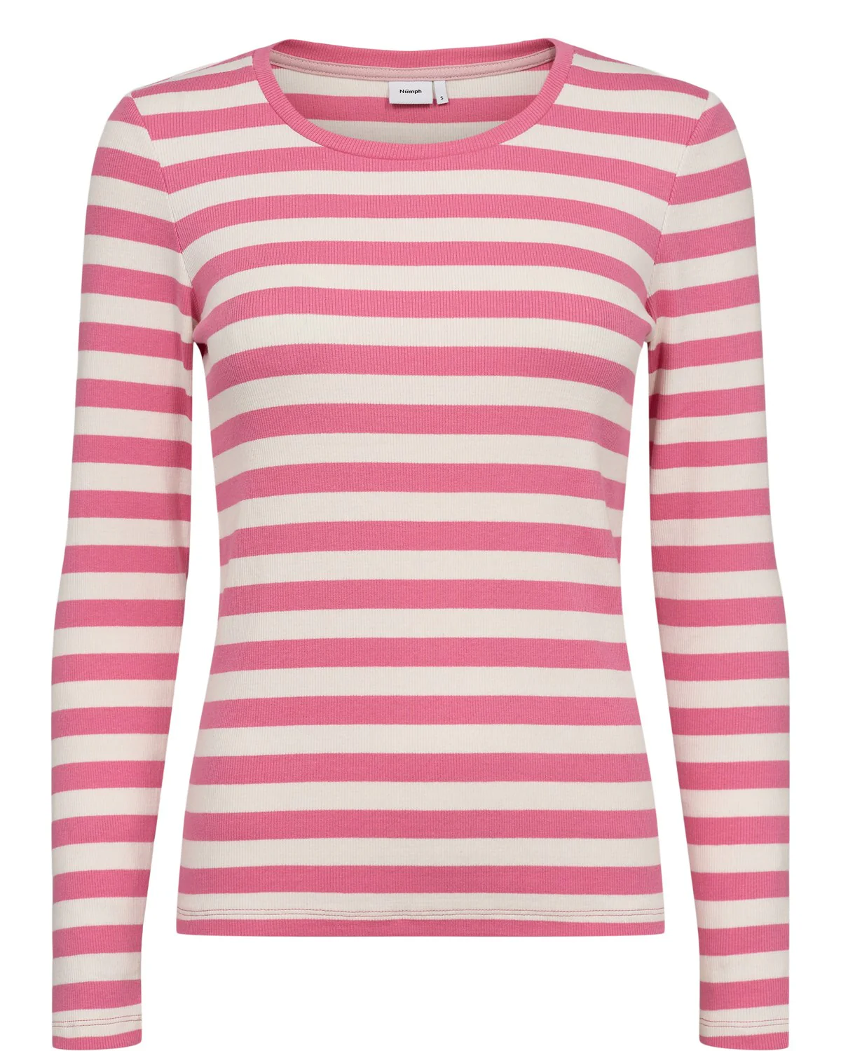 NUMIXIE LS T-SHIRT - GOTS - Pink Carnation - Image 3