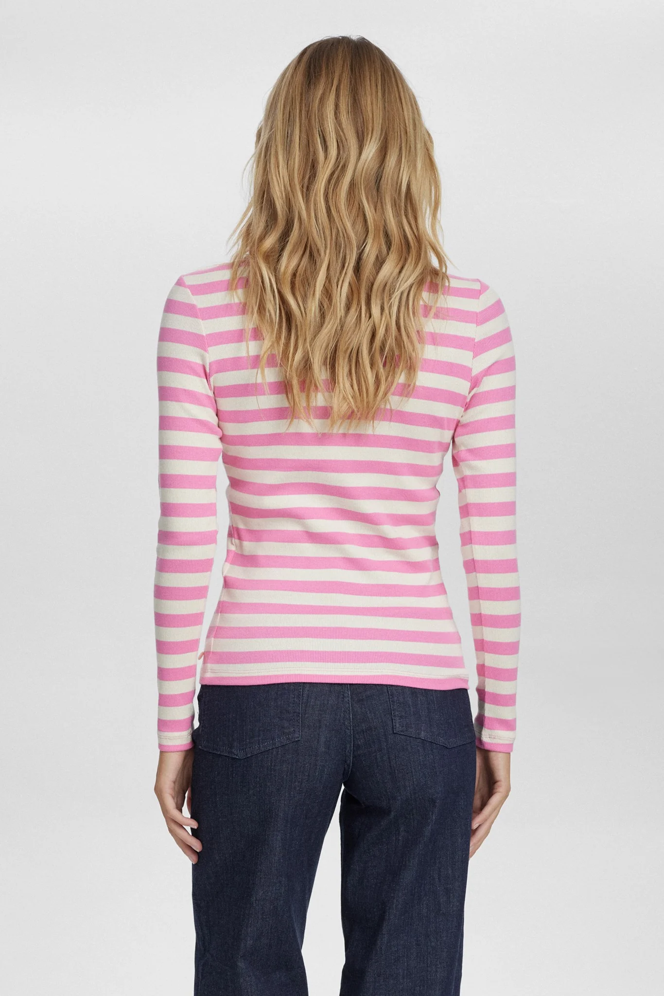 NUMIXIE LS T-SHIRT - GOTS - Pink Cosmos - Image 2