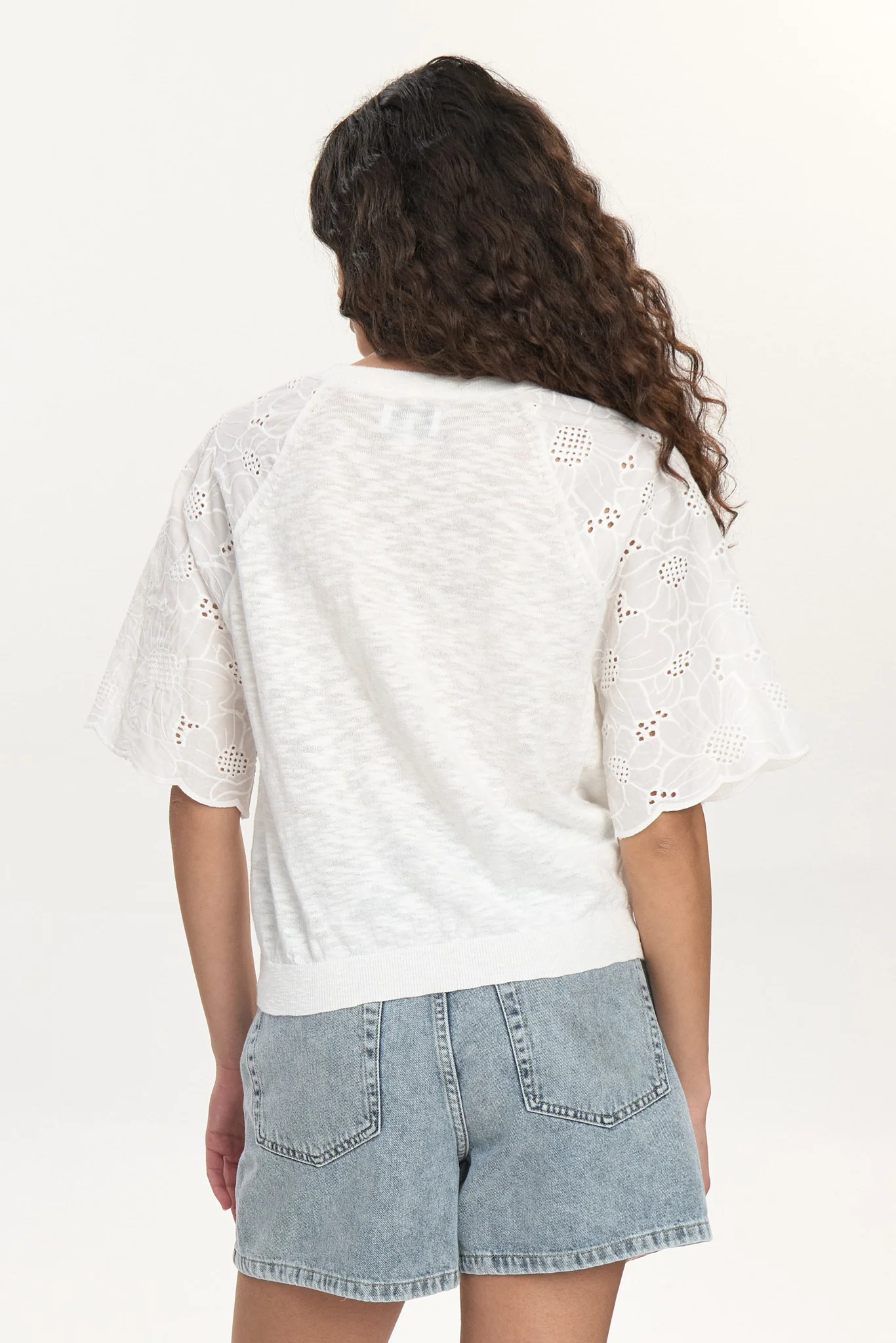 NUMOELLA SS PULLOVER  - Cloud Dancer - Image 2