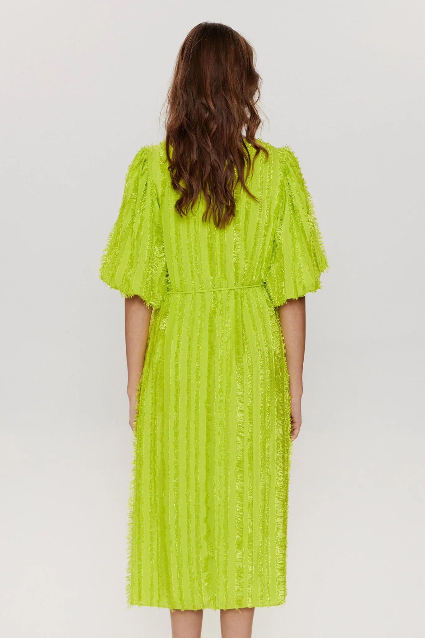 NUMOLEKO DRESS - Acid Lime - Image 2