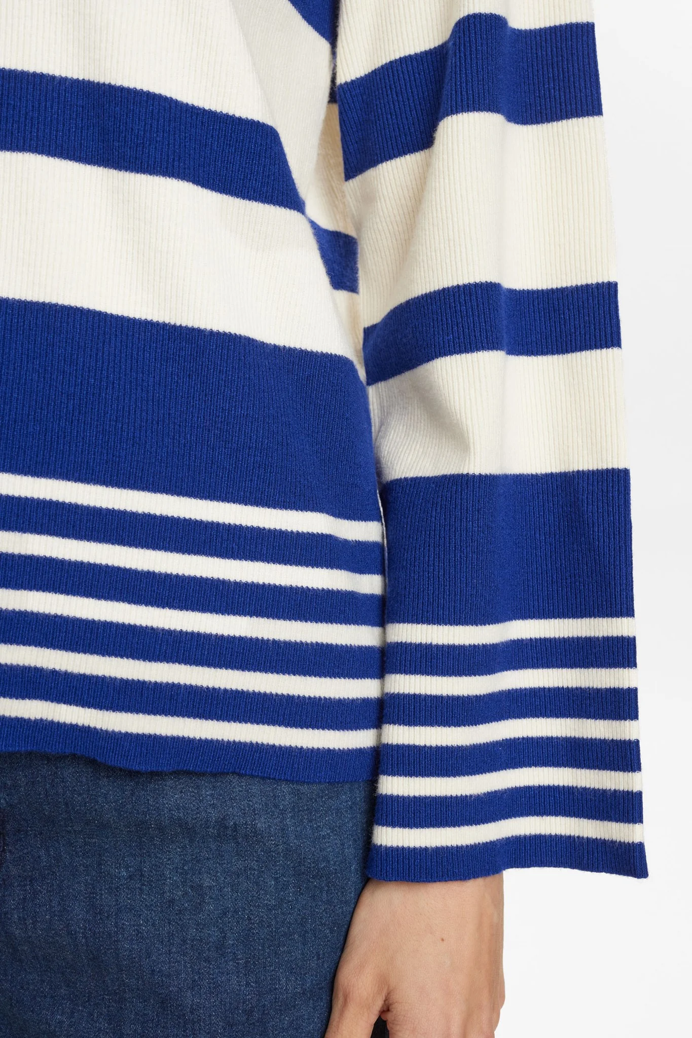 NUMONIQUE TWO STRIPE PULLOVER - Blueprint - Image 5