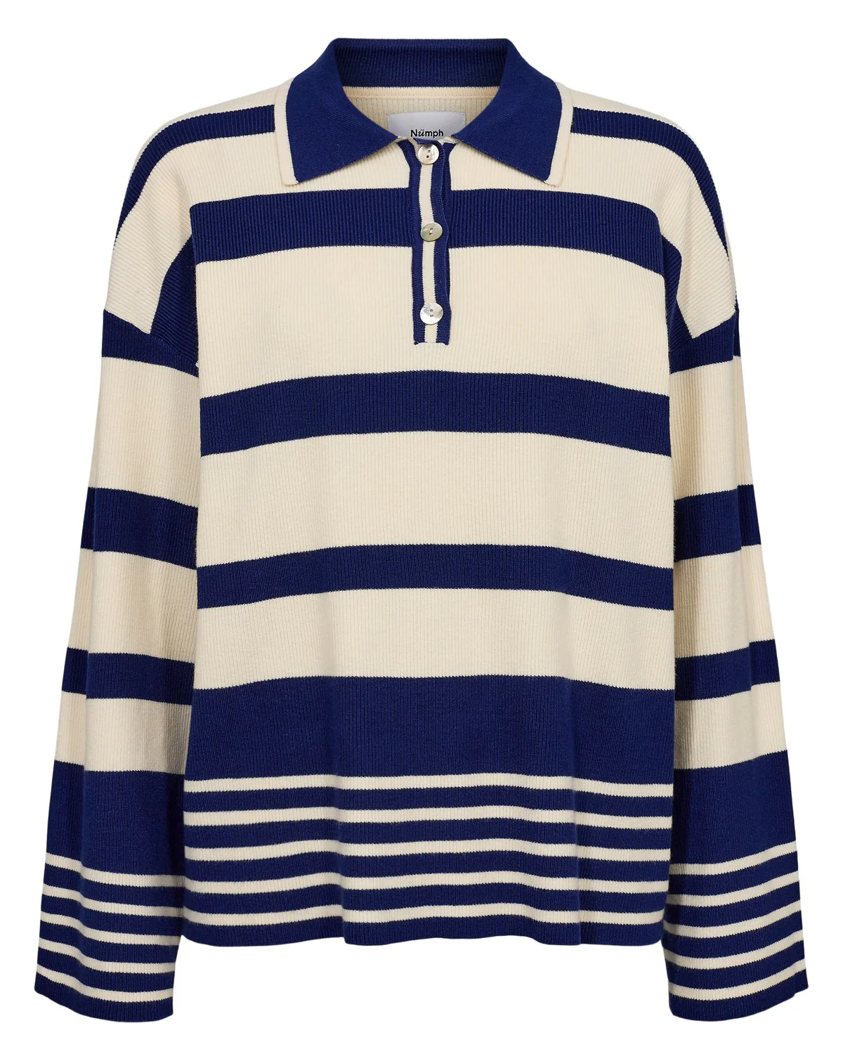 NUMONIQUE TWO STRIPE PULLOVER - Blueprint - Image 6