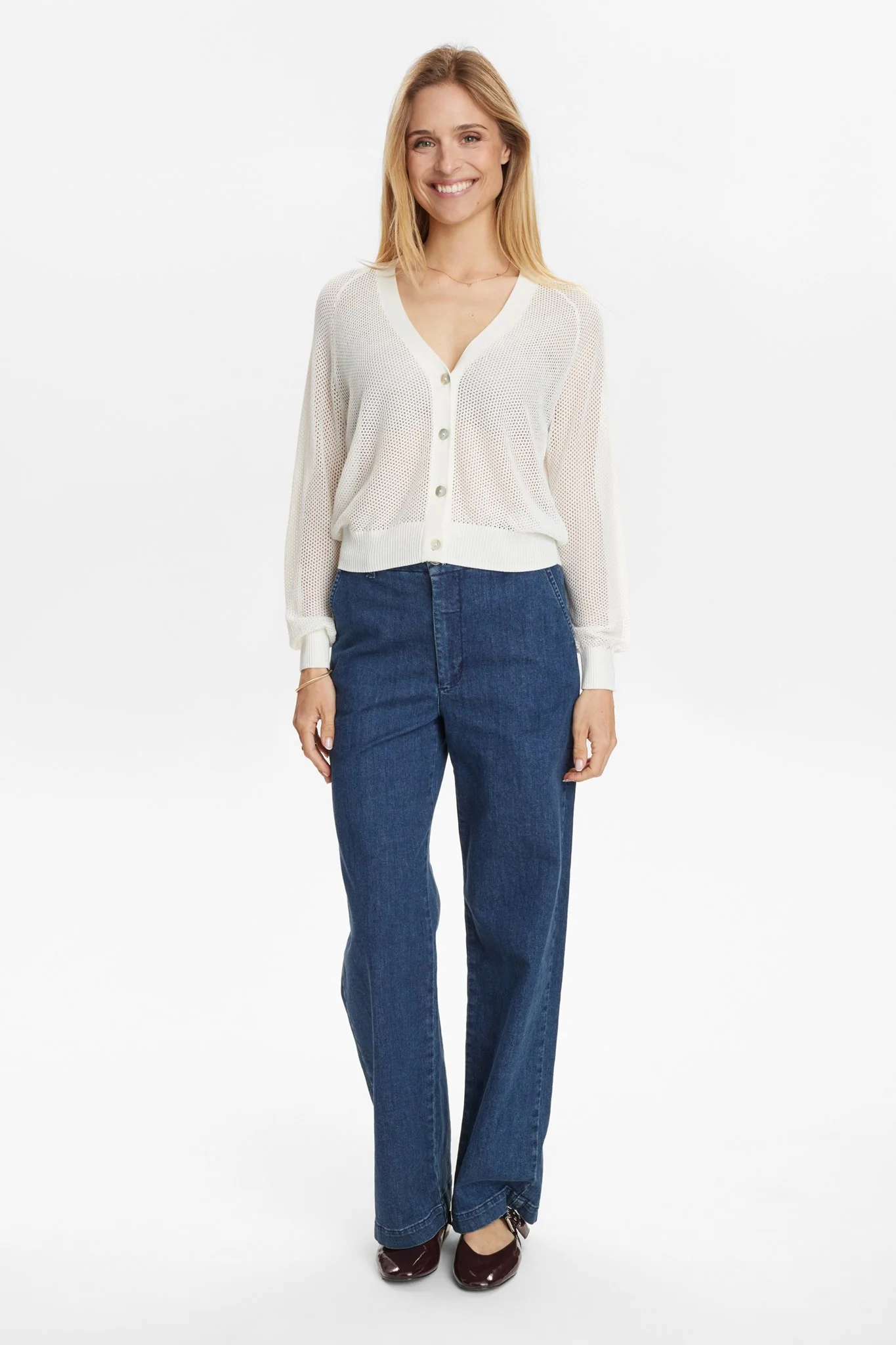 NUMONIS CARDIGAN - Cloud Dancer - Image 3