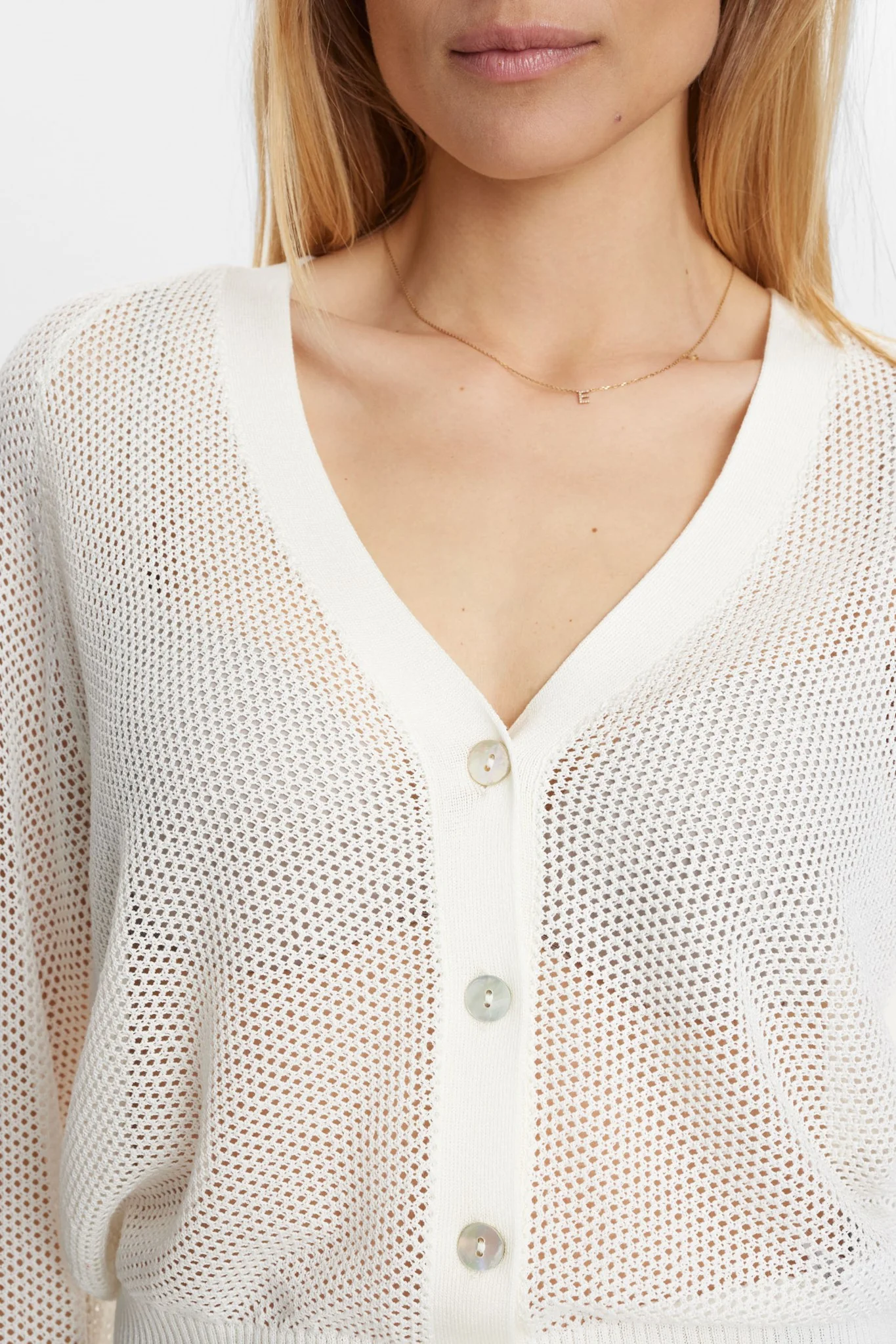 NUMONIS CARDIGAN - Cloud Dancer - Image 4