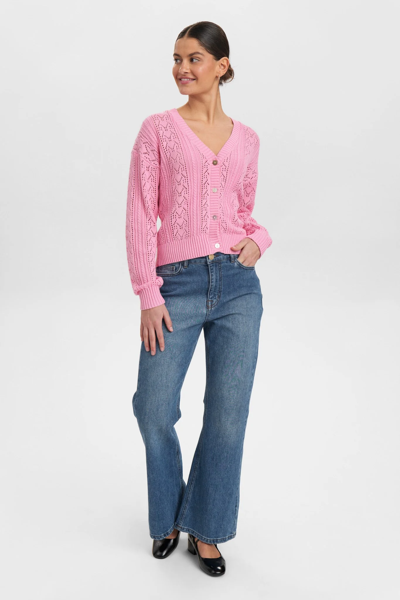 NUMORELLO CARDIGAN - Pink Cosmos - Image 3