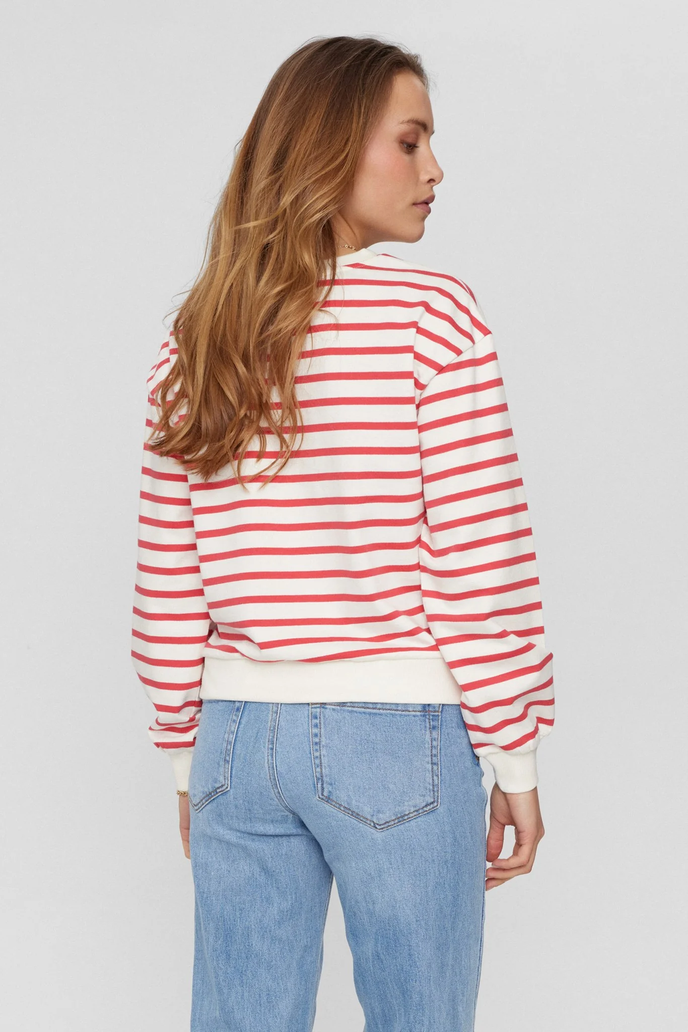 NUMYRA STRIPE SWEAT - GOTS - Teaberry - Image 2
