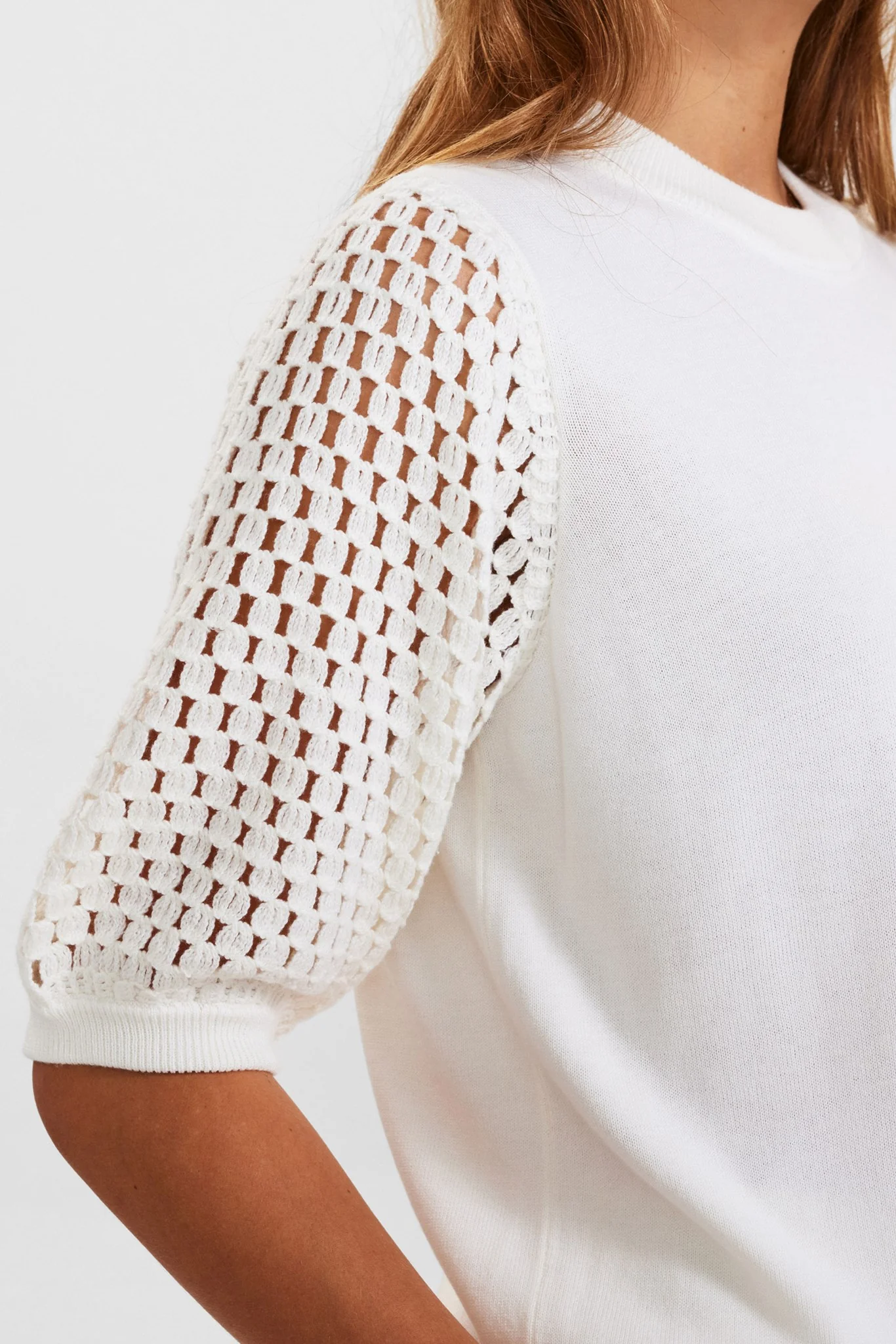 NUNANETT PULLOVER - Cloud Dancer - Image 4