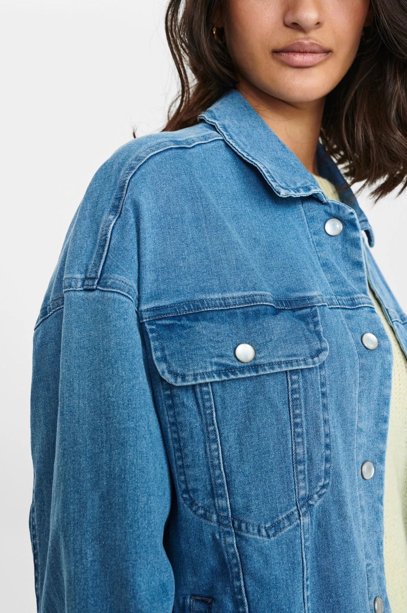 NUNANNA JACKET  - Light Blue Denim - Image 4