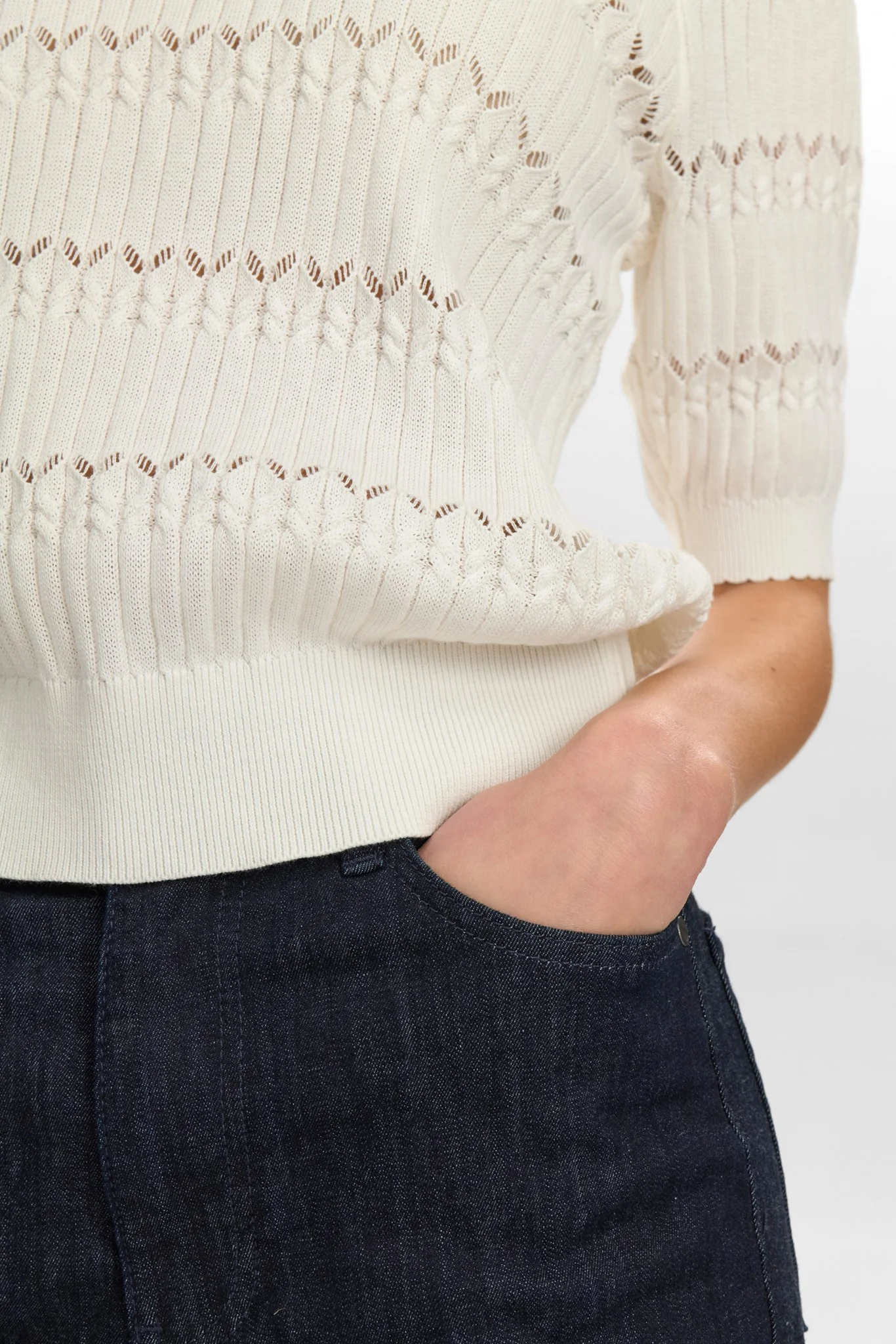 NUNICKY PULLOVER - GOTS - Cloud Dancer - Image 5
