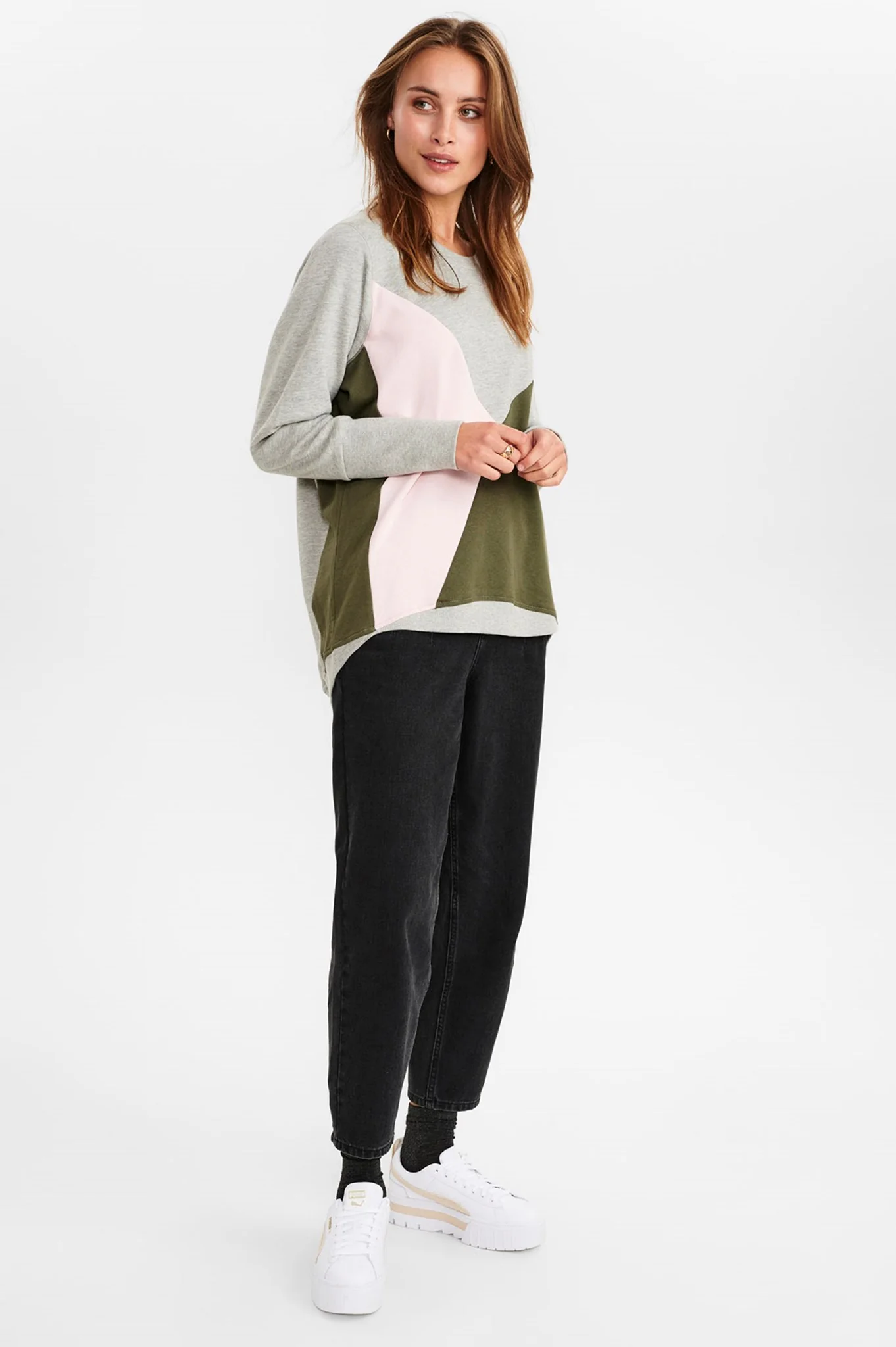 NUNICOLA SWEAT - Medium Grey mel - Image 3