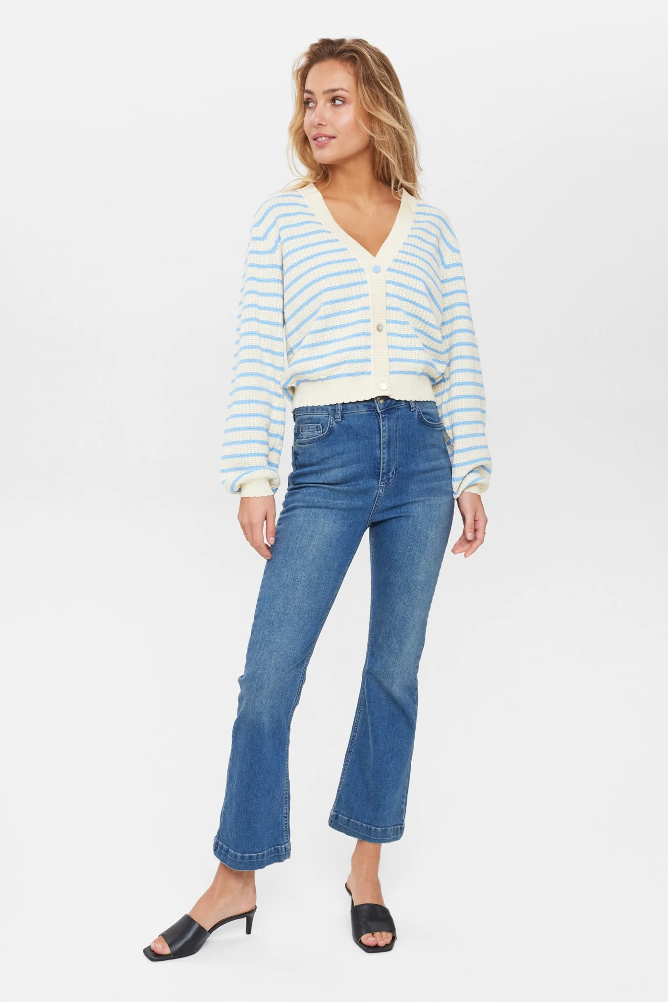 NUNICOLE CARDIGAN - GOTS - Bonnie Blue - Image 3