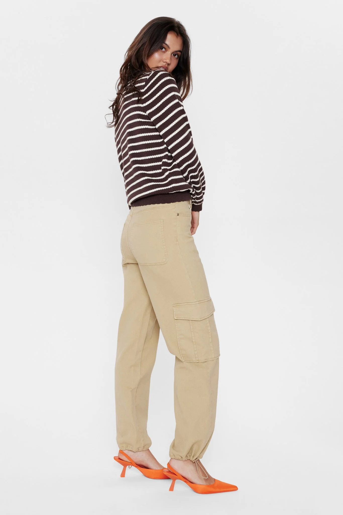 NUNICOLE LS PULLOVER - GOTS - Chicory Coffee - Image 6