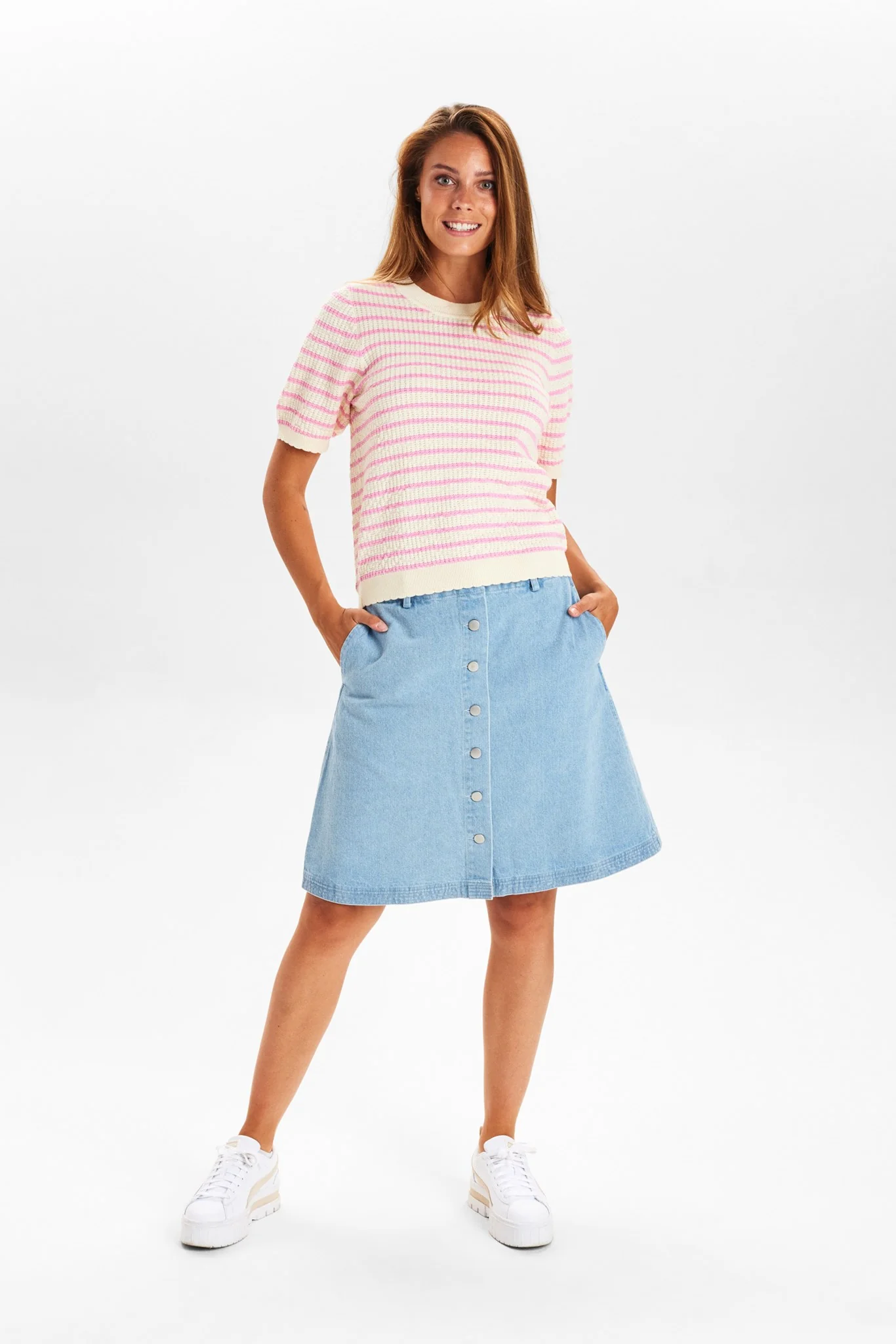 NUNICOLE PULLOVER - GOTS - Begonia Pink - Image 3