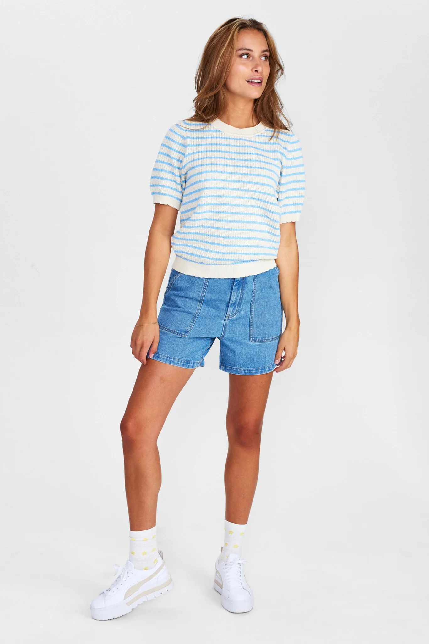 NUNICOLE PULLOVER - GOTS - Bonnie Blue - Image 3