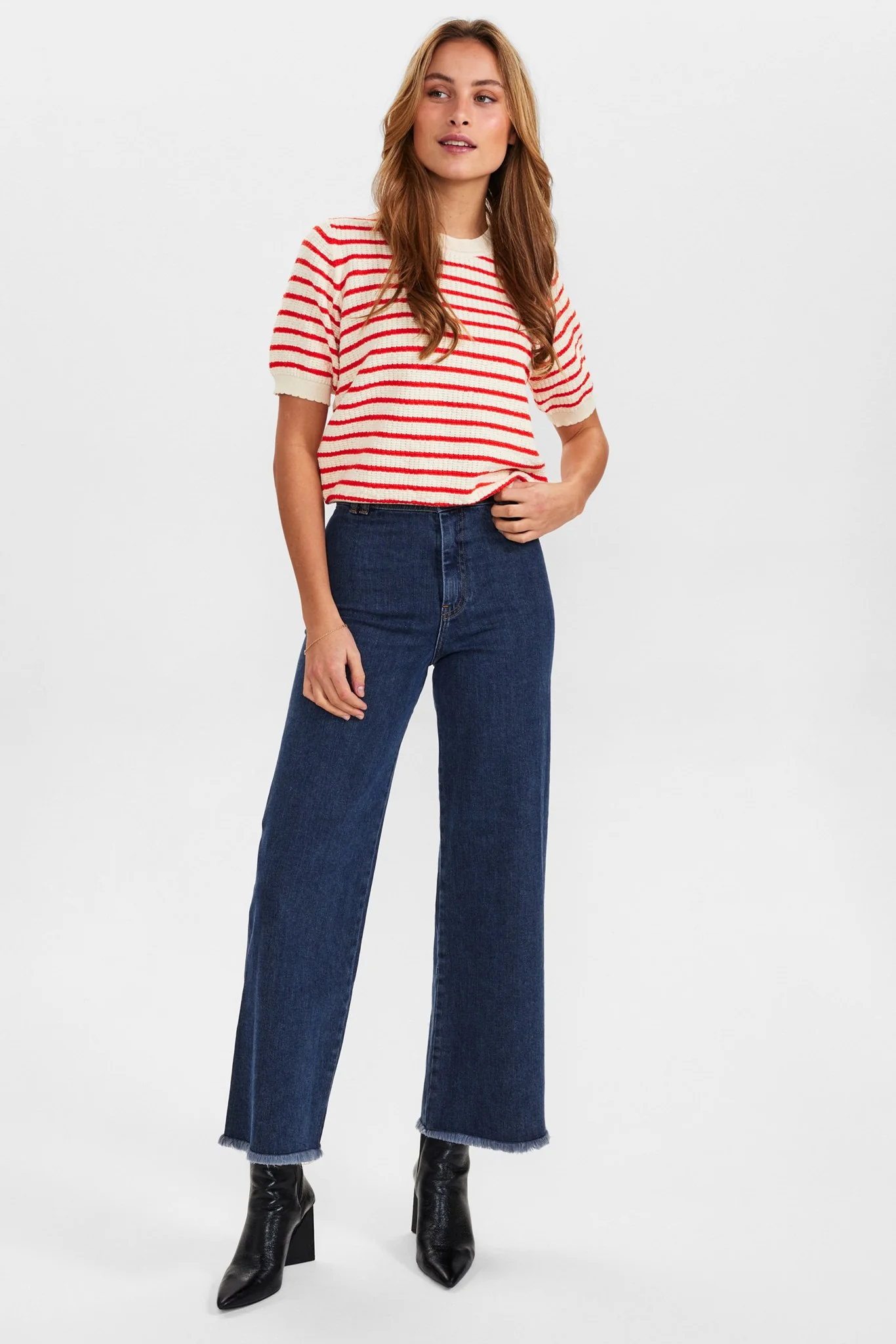 NUNICOLE PULLOVER - GOTS - Cherry Tomato - Image 3