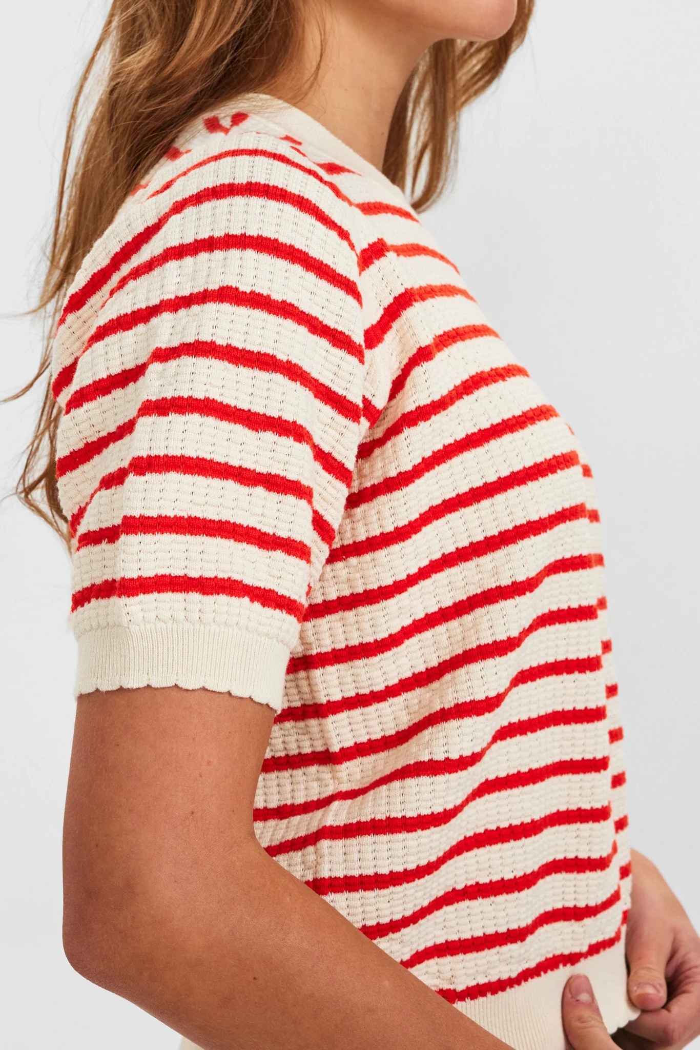 NUNICOLE PULLOVER - GOTS - Cherry Tomato - Image 4