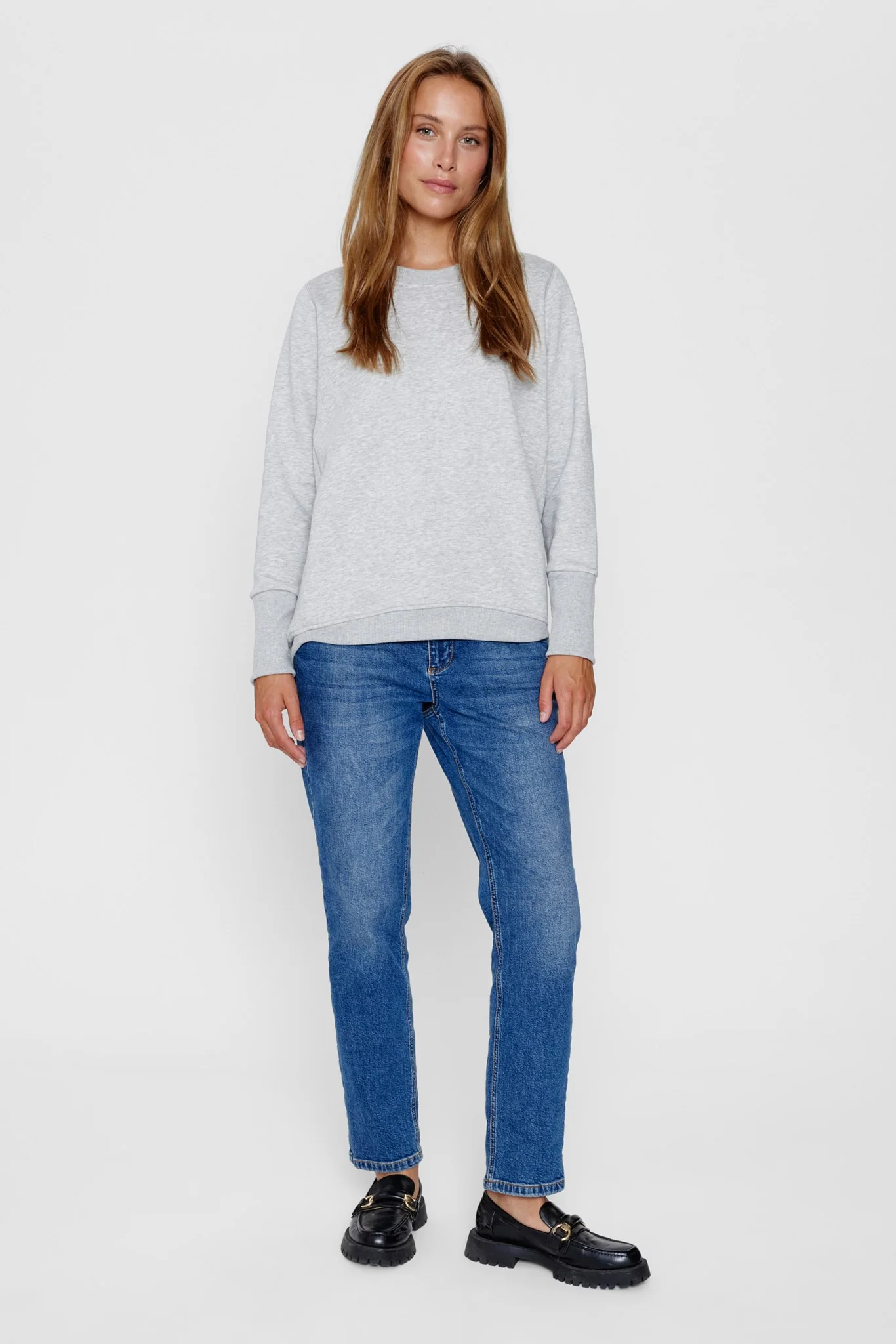 NUNIKOLA SWEAT - Light grey mel - Image 3