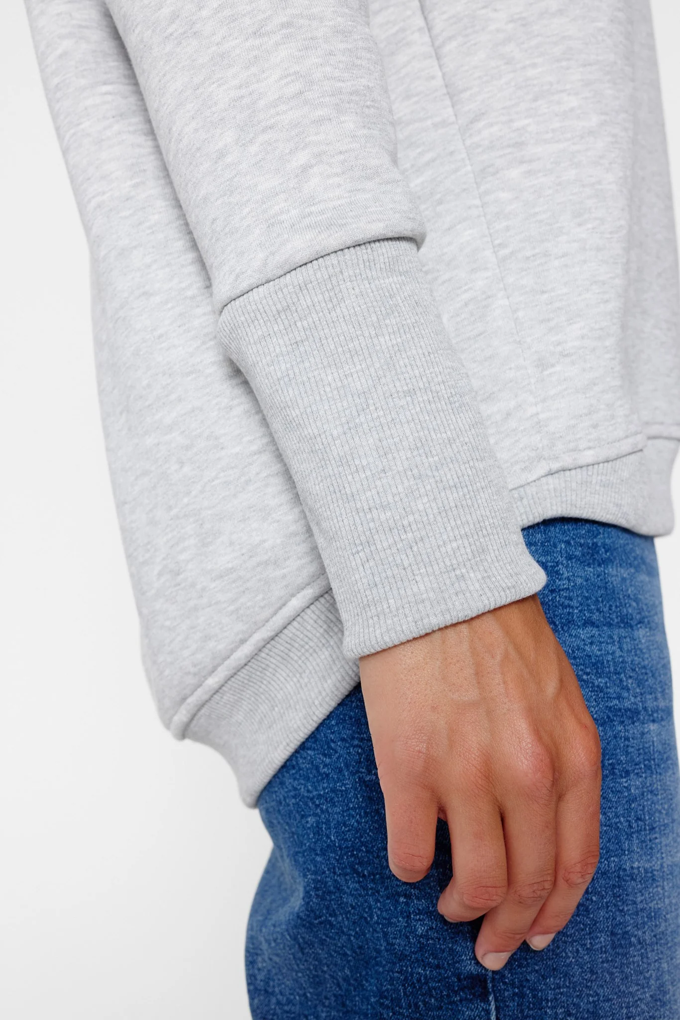 NUNIKOLA SWEAT - Light grey mel - Image 5