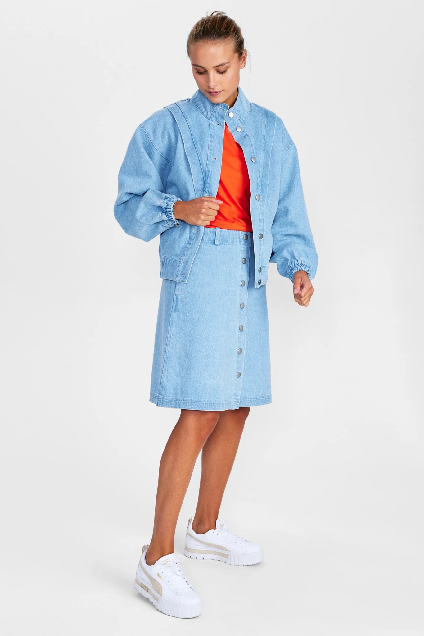 NUNILLA JACKET - Light Blue Denim - Image 3