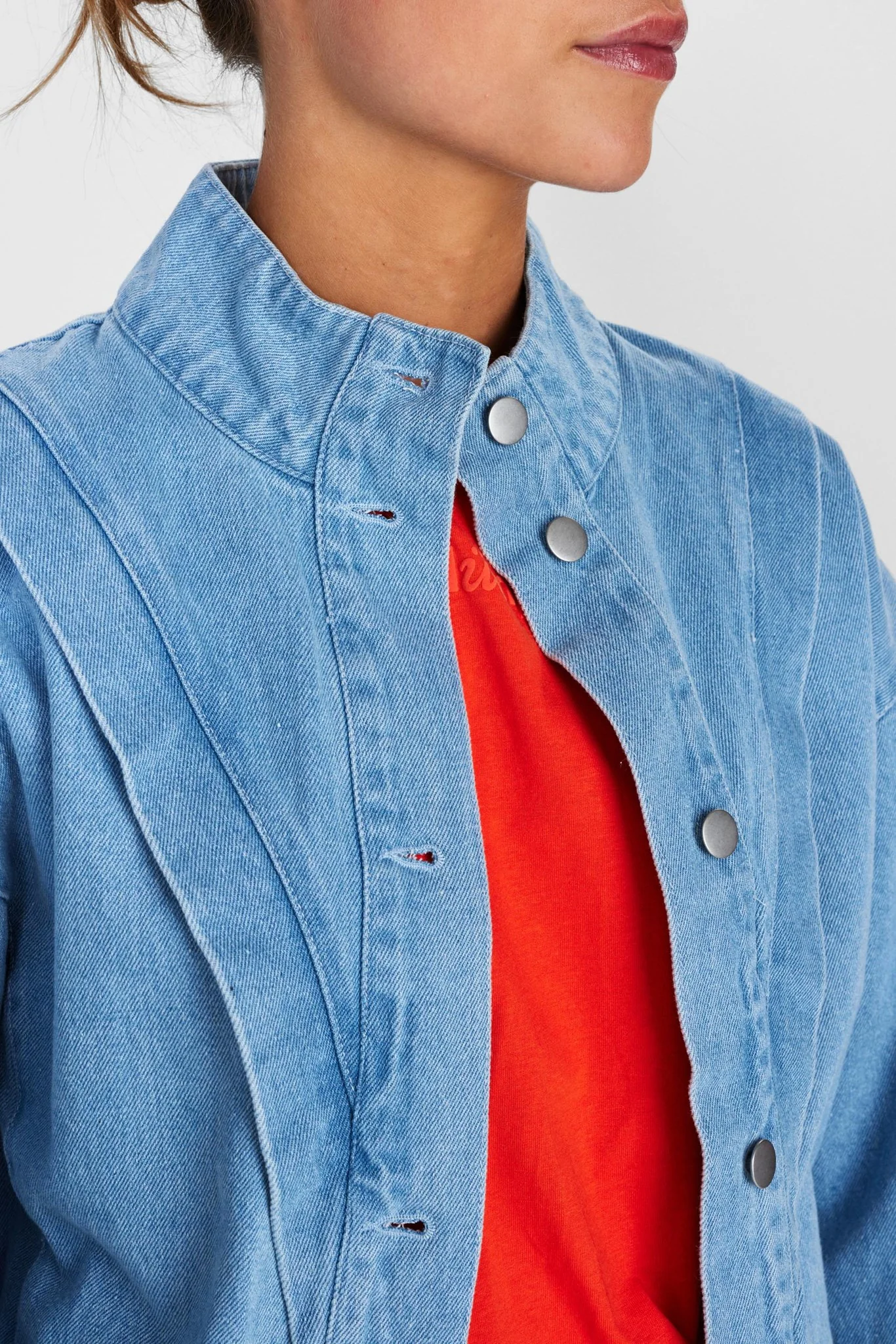NUNILLA JACKET - Light Blue Denim - Image 4