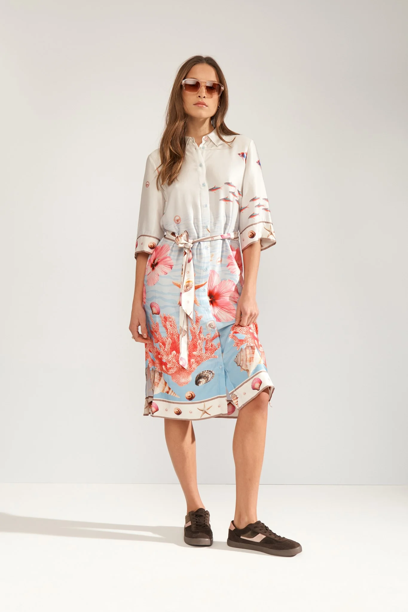 NUOCEANA SHIRT DRESS - Skyway - Image 3