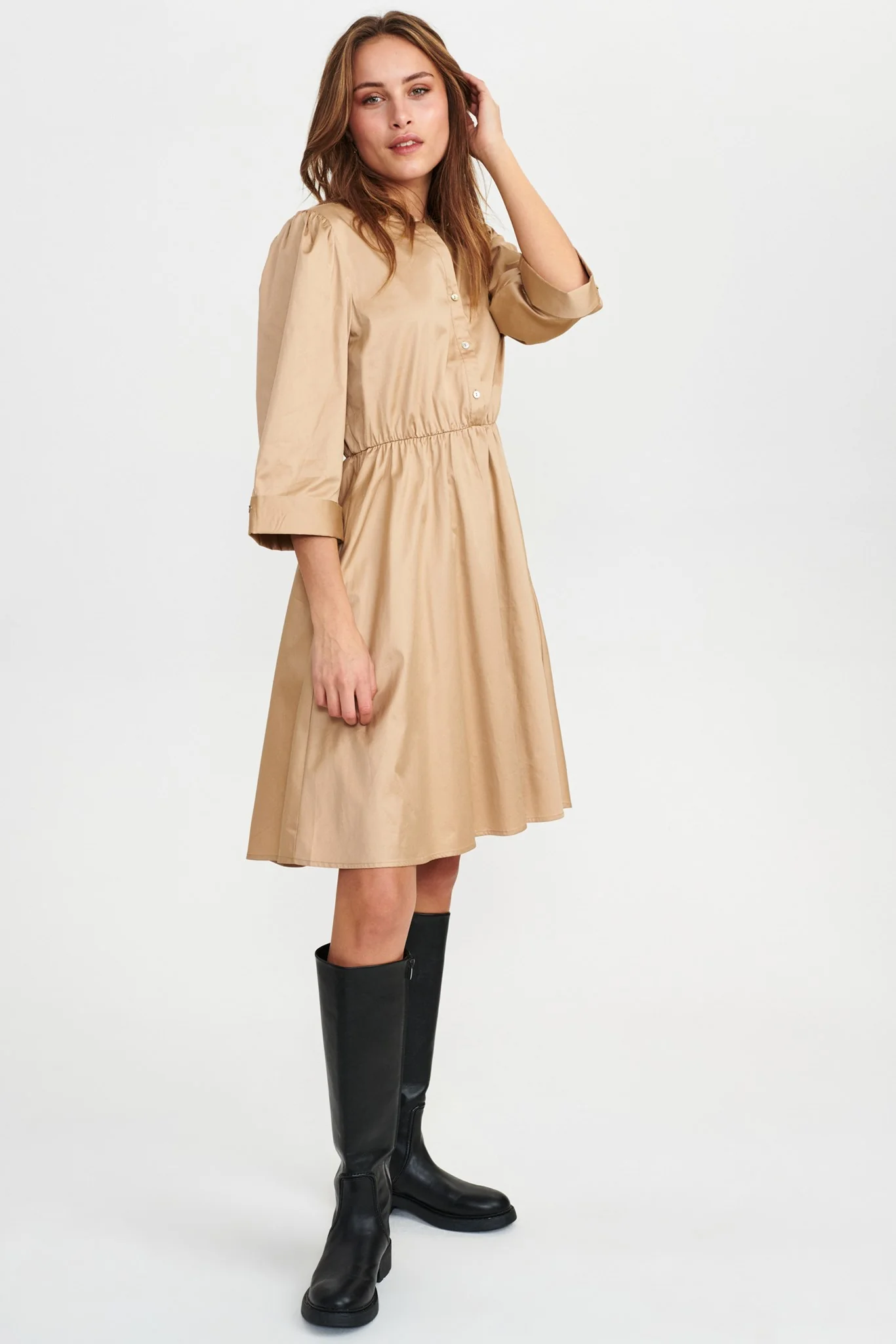 NUOLIVIA DRESS - NOOS - Sesame - Image 3