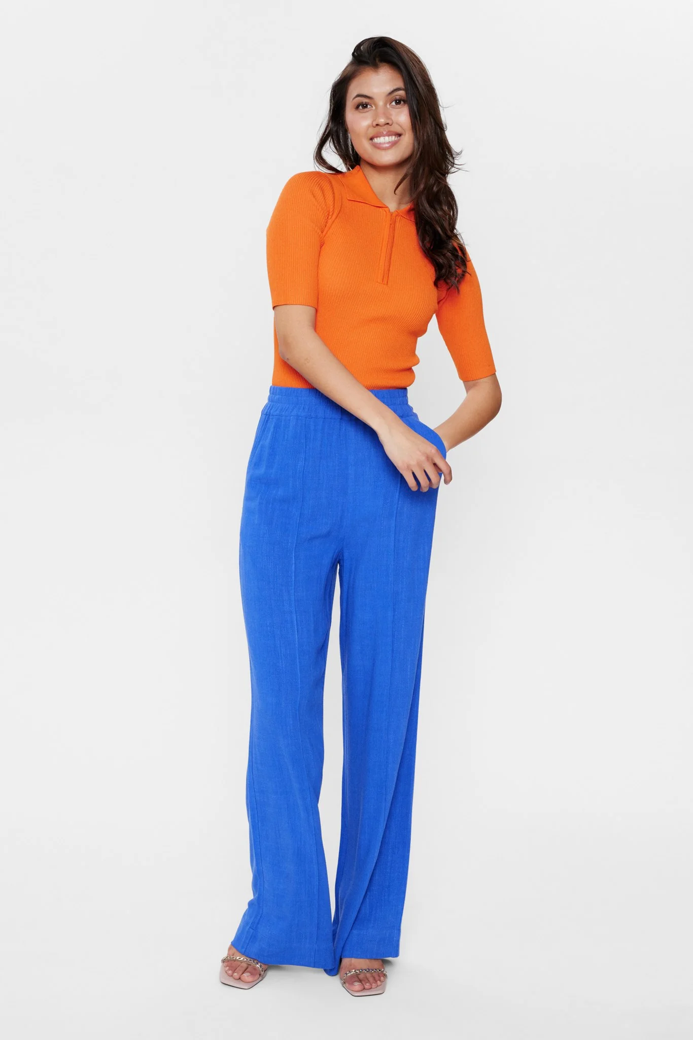 NUPAMELA PANTS - Dazzling Blue - Image 3