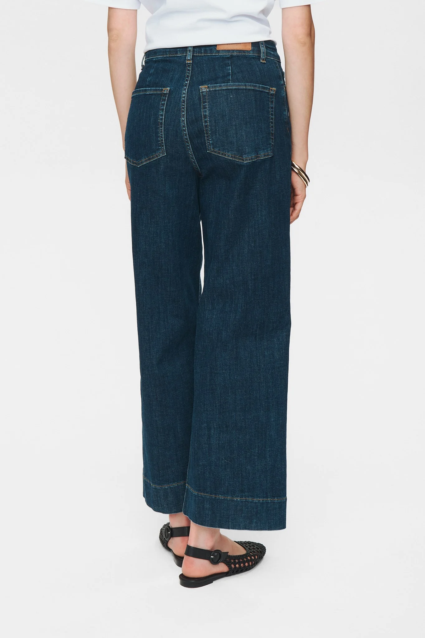 NUPARIS CROPPED JEANS - DARK BLUE - Dark Blue Denim - Image 2