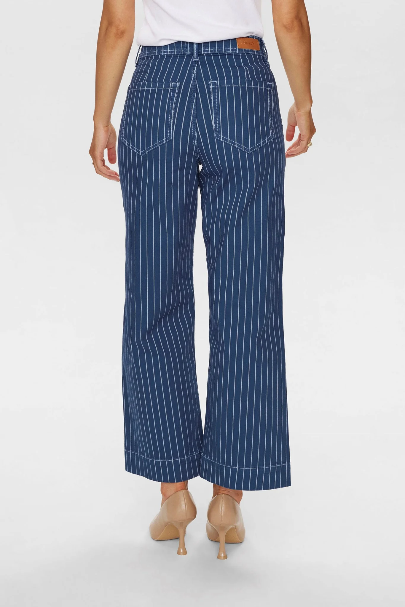 NUPARIS CROPPED JEANS - STRIPE - Dress Blues - Image 2