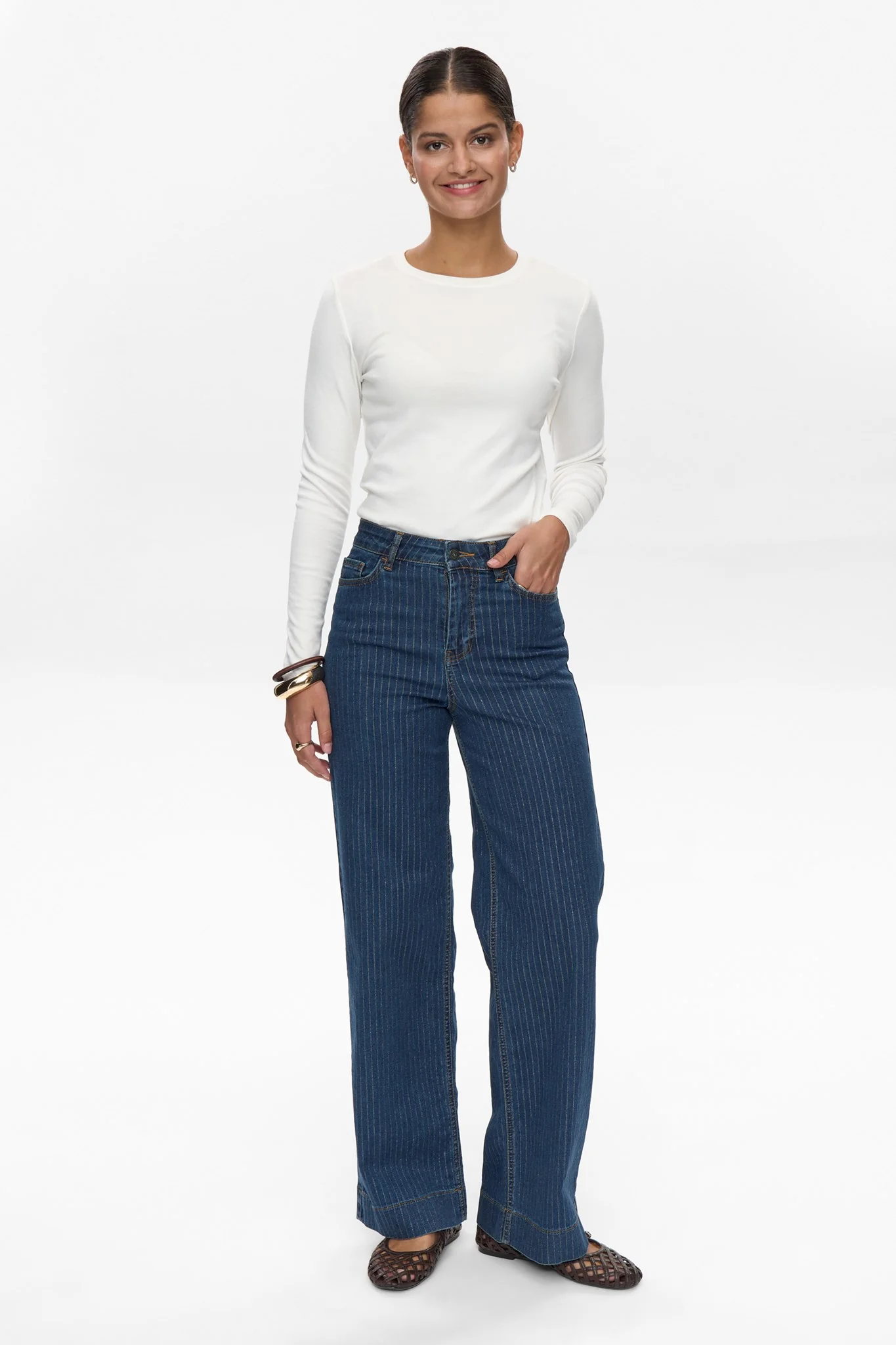 NUPARIS GLAM LONG JEANS - Dark Sapphire - Image 3