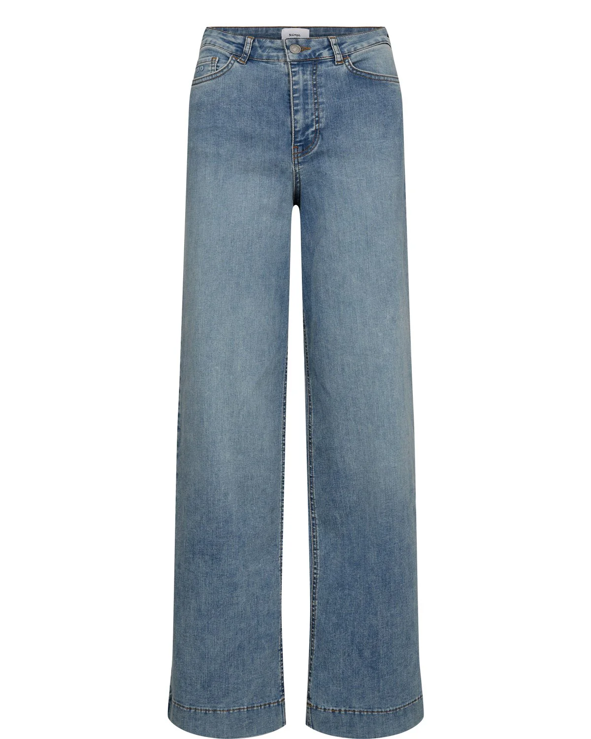 NUPARIS HR WIDE JEANS - P3019 - Light B. Stonewash Denim - Image 7
