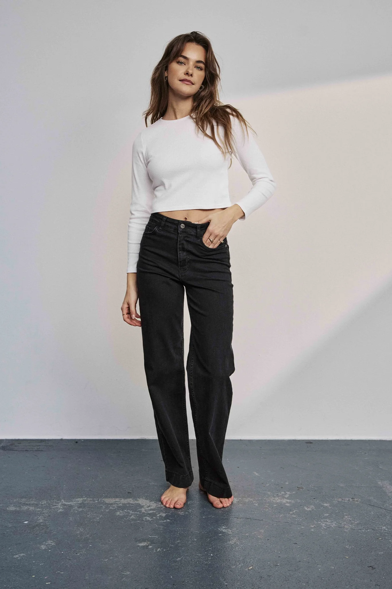 NUPARIS JEANS LONG BLACK  - Caviar - Image 3