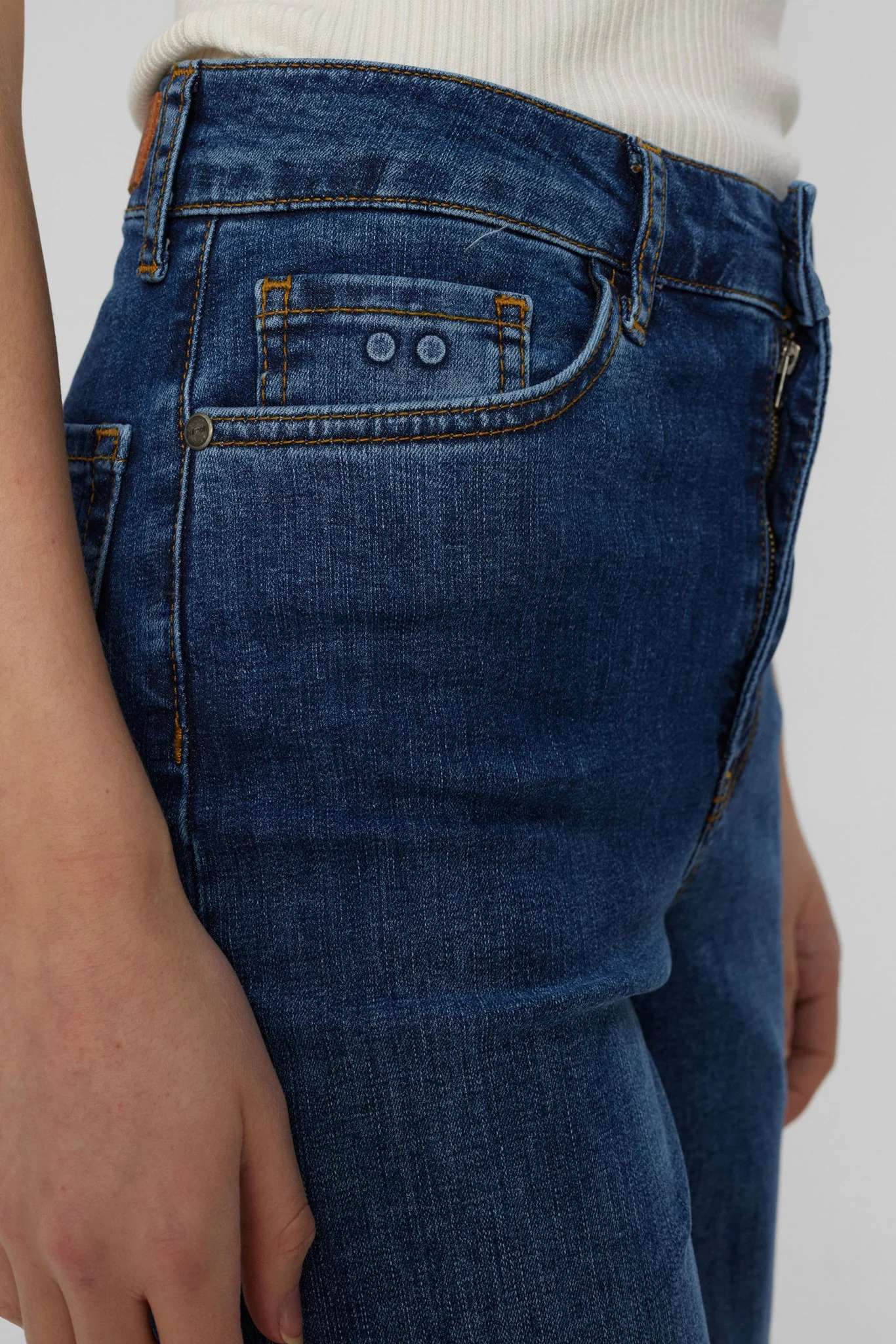 NUPARIS JEANS LONG  MED BLUE - Medium Blue Denim - Image 4