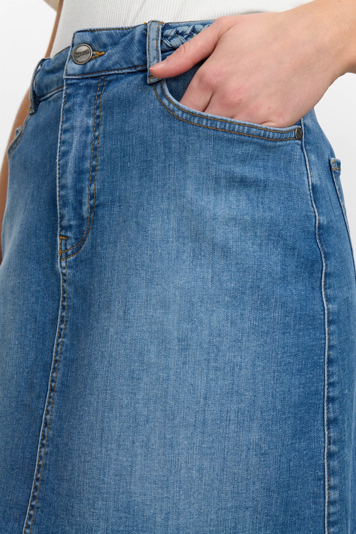 NUPARIS SKIRT  - Light Denim Blue 2 - Image 5