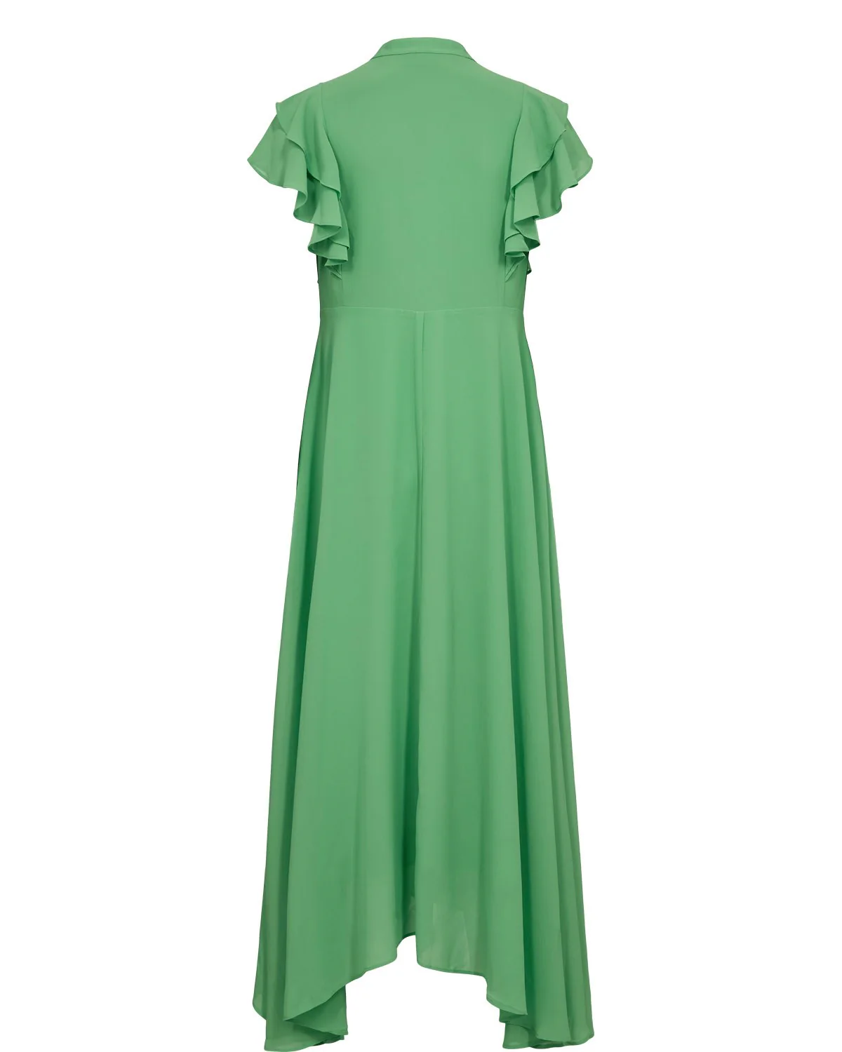 NUPARISA RUFFLE DRESS - Vibrant Green - Image 8