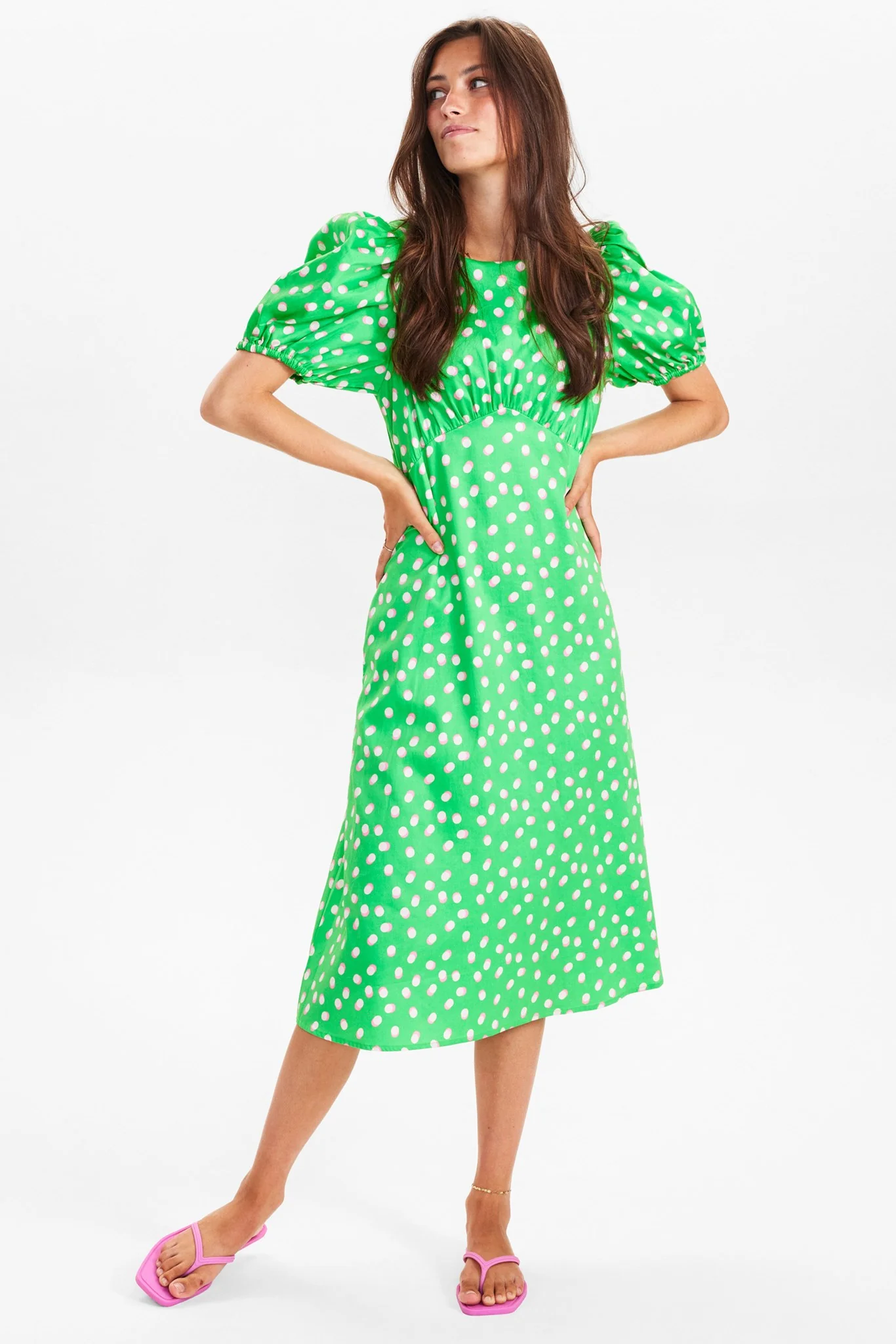 NUPAULA DRESS  - Poison green - Image 3