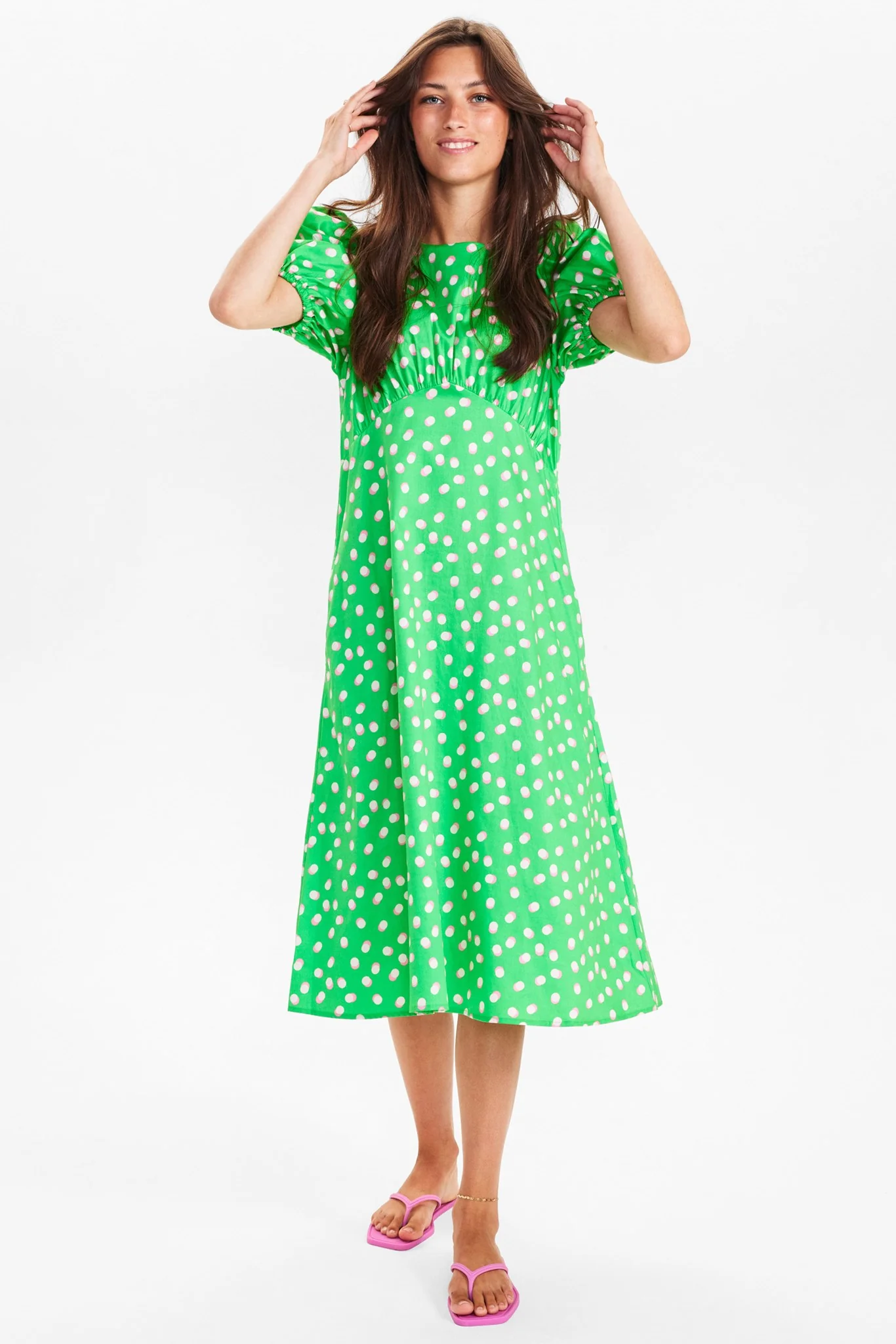 NUPAULA DRESS  - Poison green - Image 6