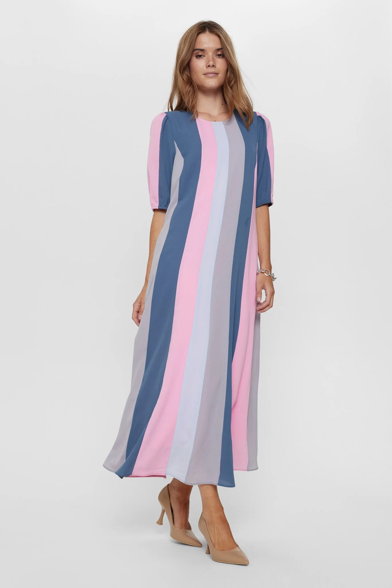 NUPENELOPE SS DRESS - Blue Fog - Image 3