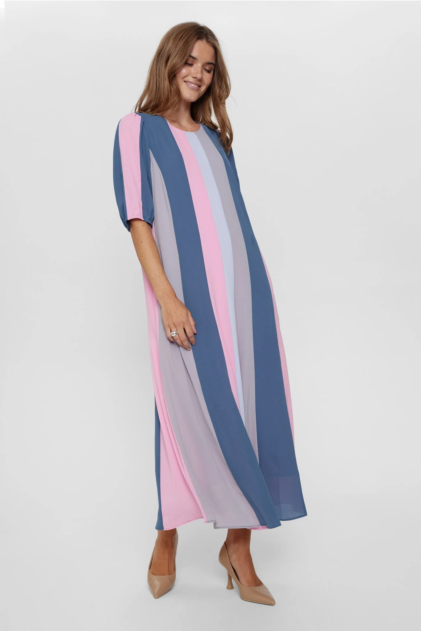 NUPENELOPE SS DRESS - Blue Fog - Image 7
